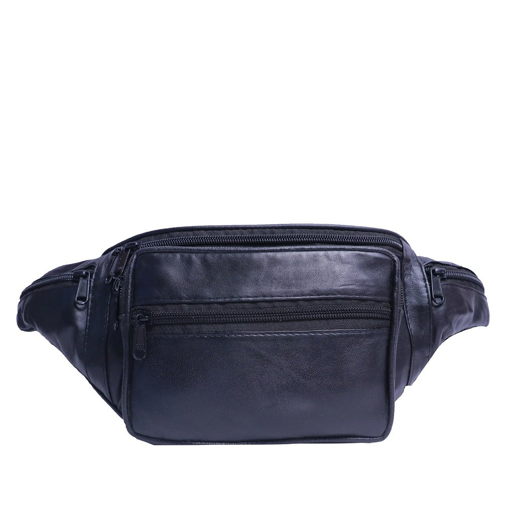 BB011 Black Bumbag Front View