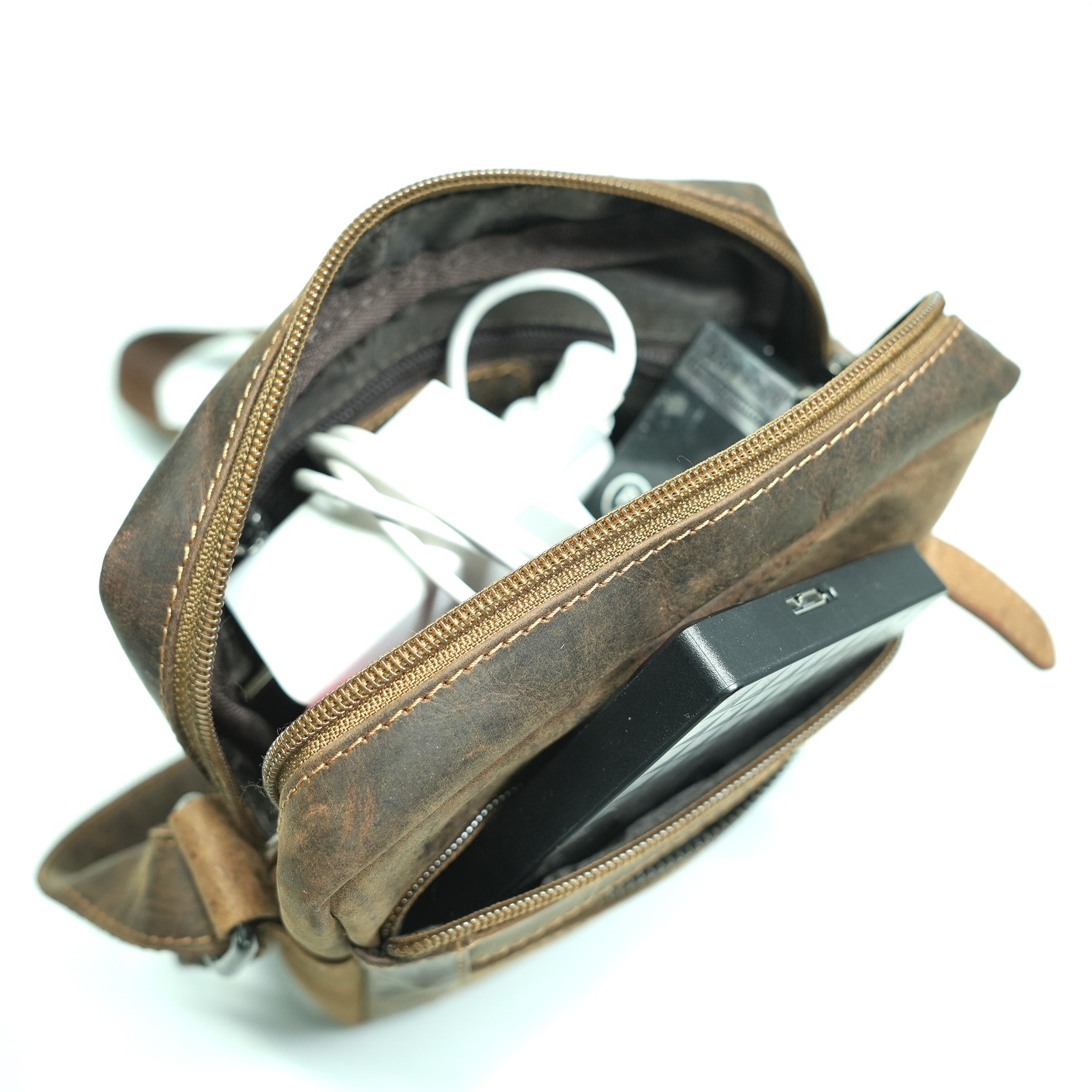 Leather Mini Crossbody Bag - GW112233
