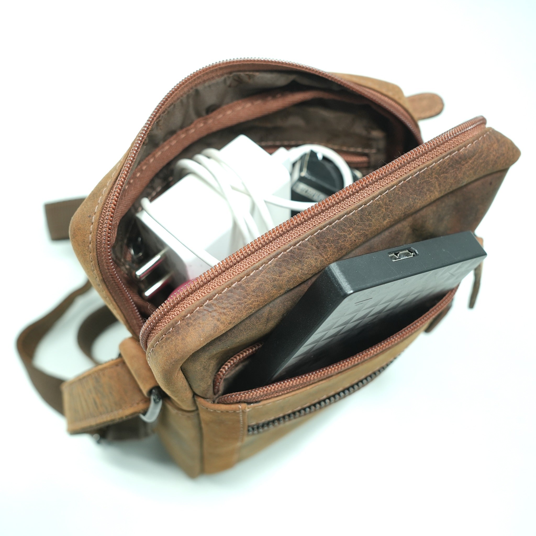 Leather Mini Crossbody Bag - GW112233