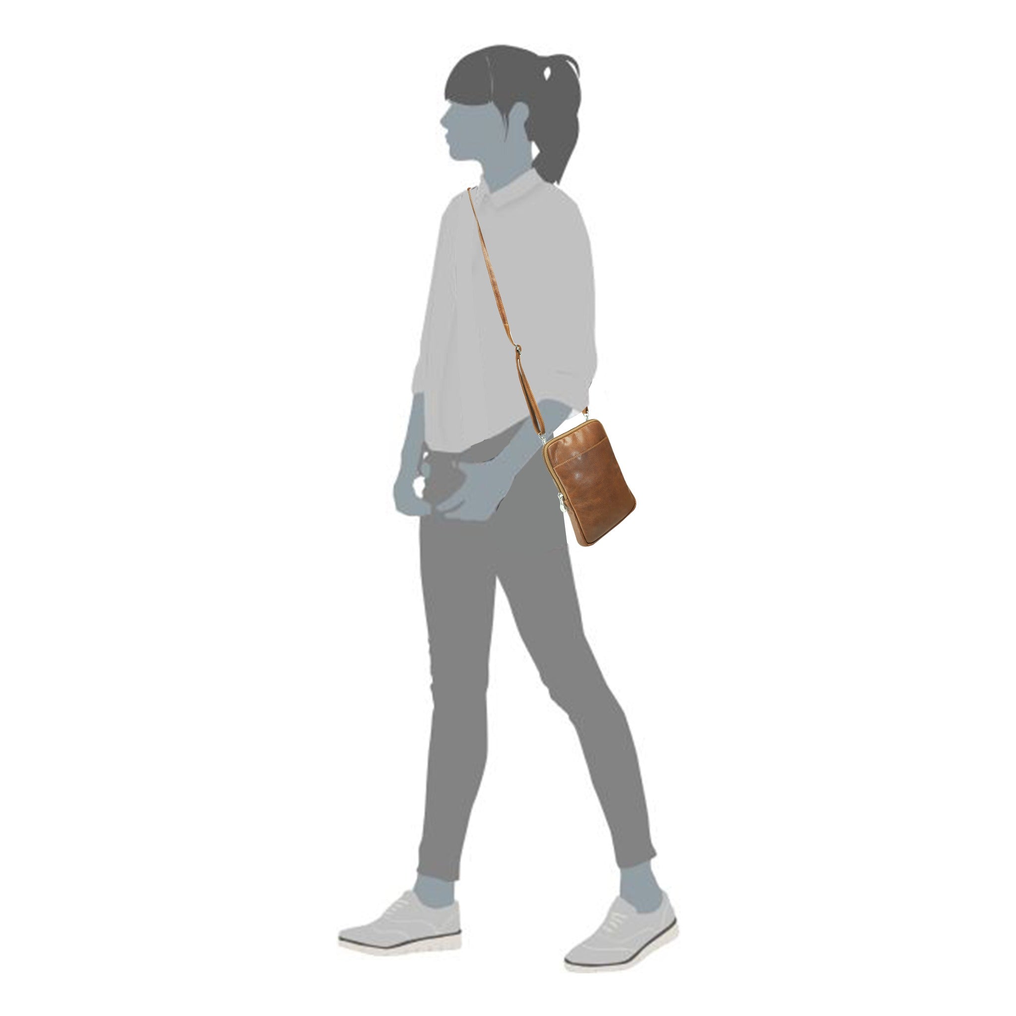 Hunter Leather Small Crossbody Bag -  GW2772