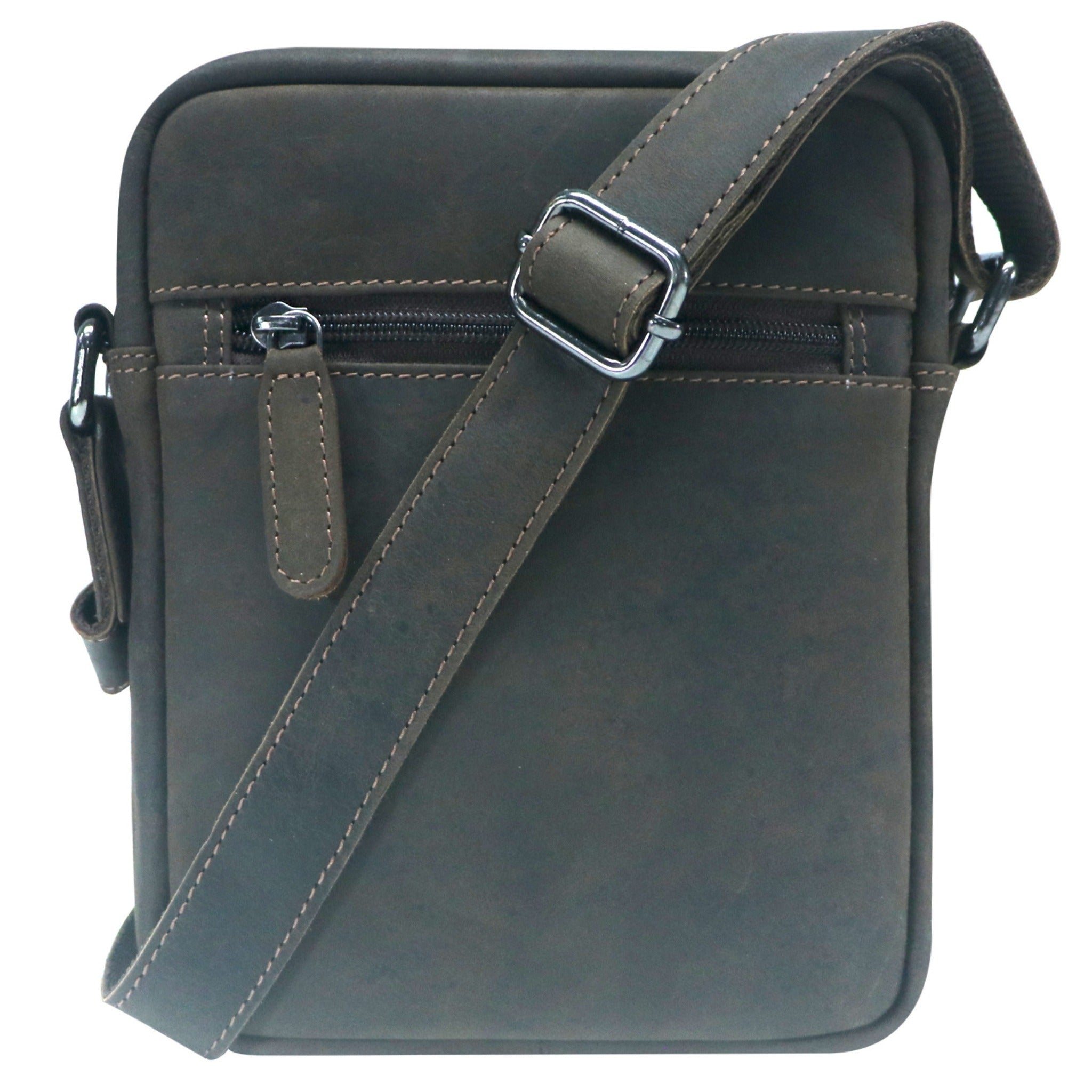 Multi-Zip Leather Crossbody Bag – GWBX102