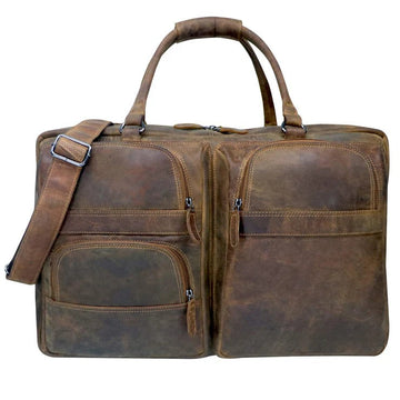 Vintage Leather Travel Duffel - GW9829