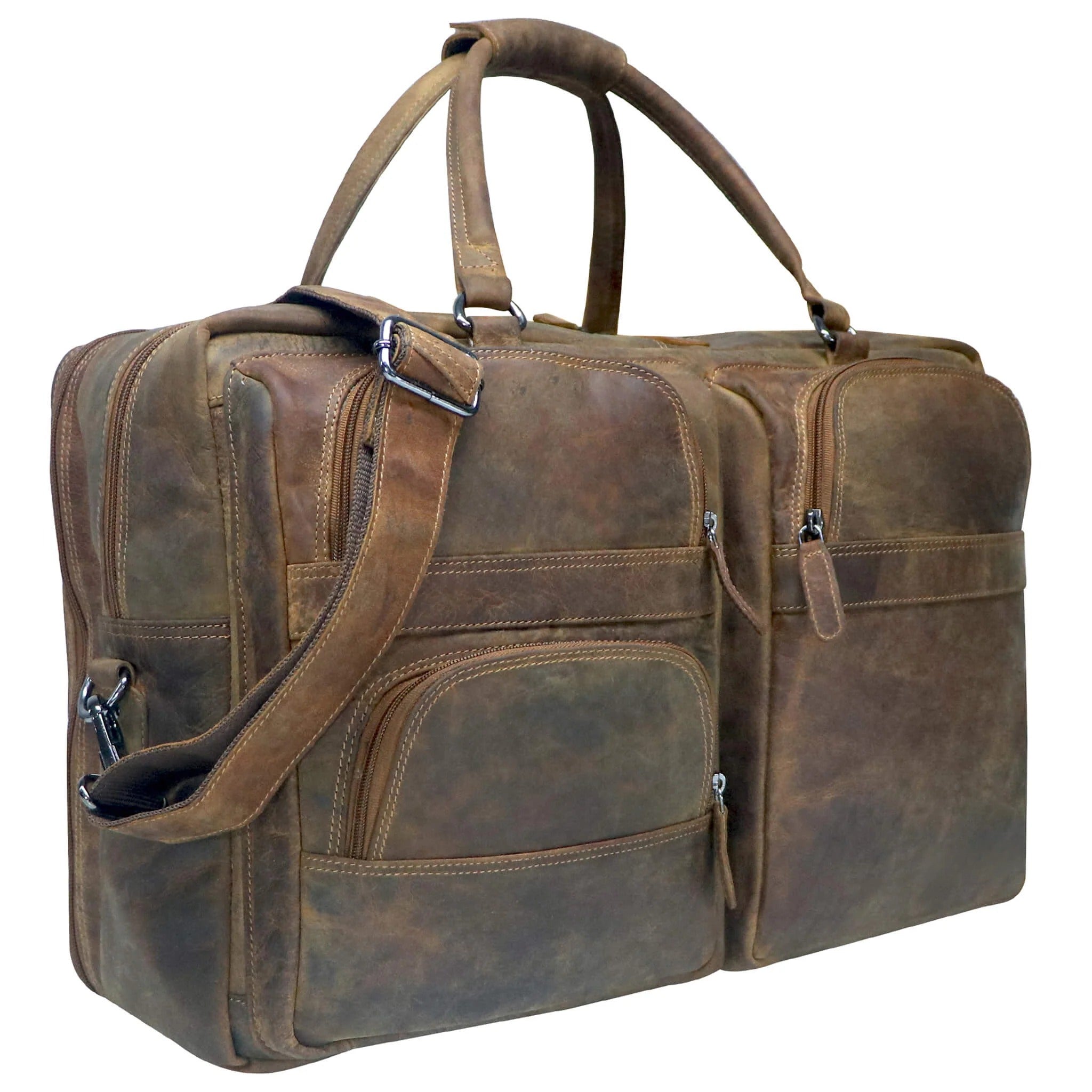 Vintage Leather Travel Duffel - GW9829
