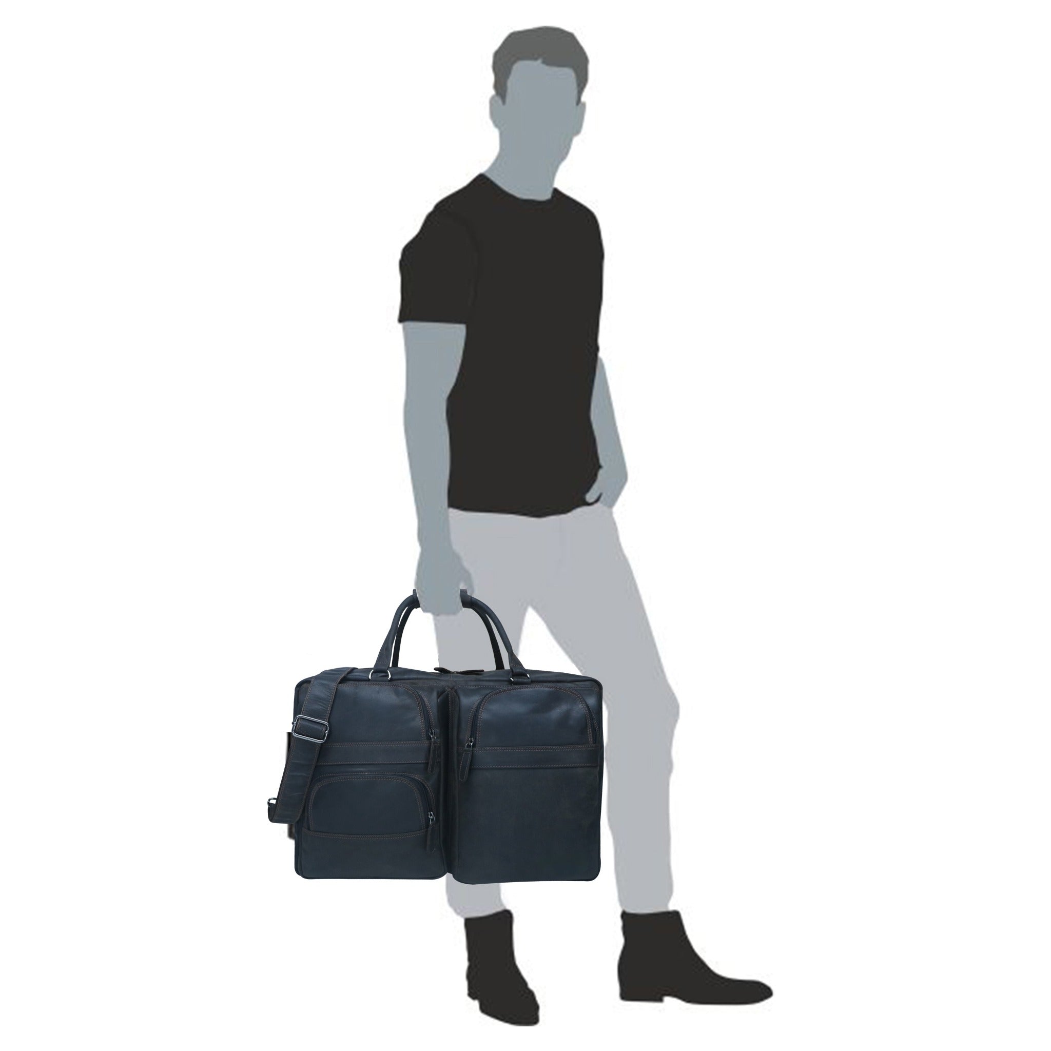 Vintage Leather Travel Duffel - GW9829