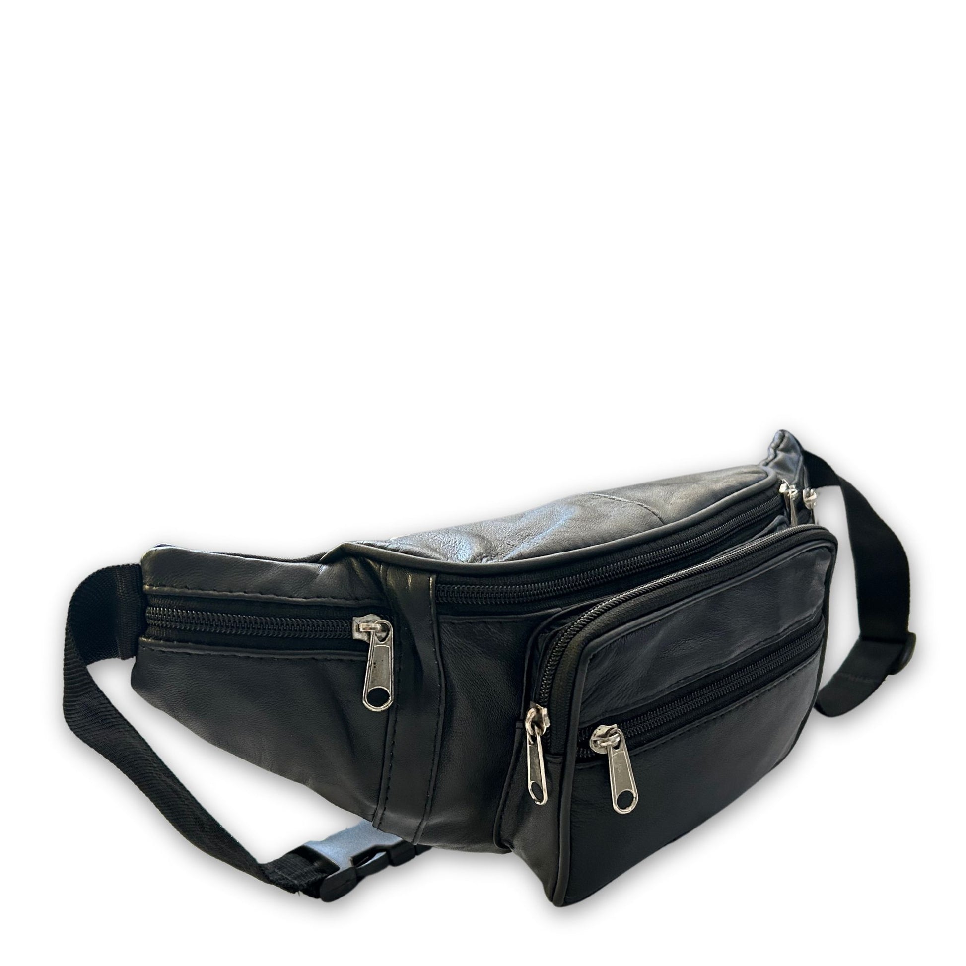  BB011 Black Bumbag Angle View