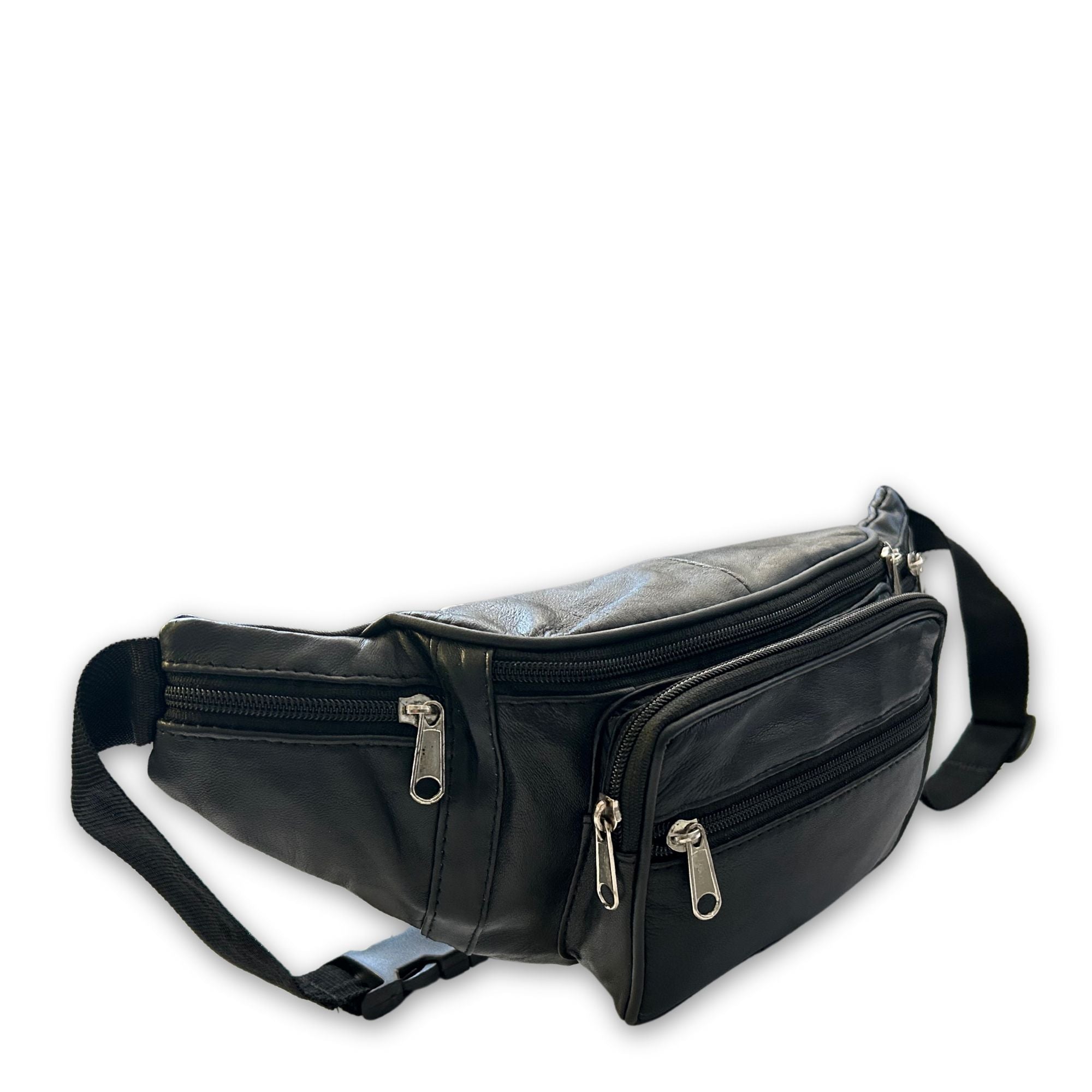 BB011 Black Bumbag Angle View