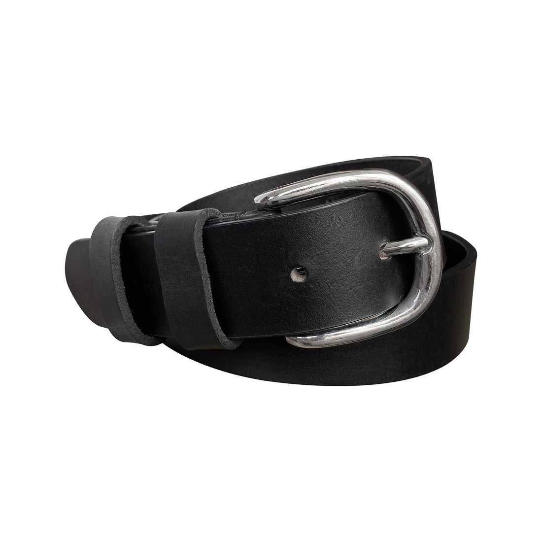 Classic Leather Belt Stitched Double Keeper 33mm  –  BOP1.5L(N)