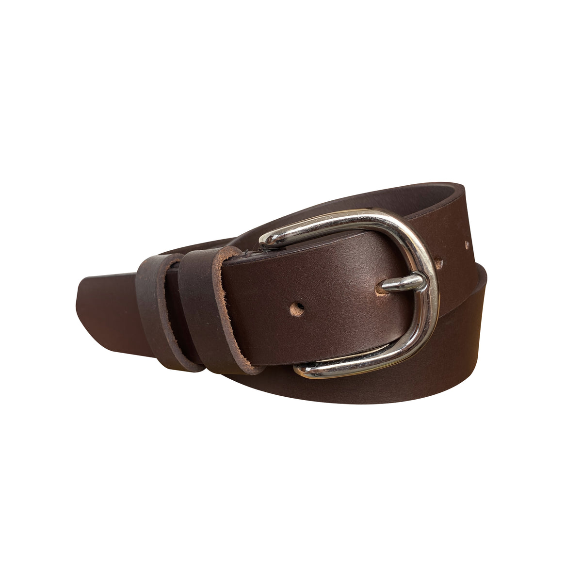 Classic Leather Belt Stitched Double Keeper 33mm  –  BOP1.5L(N)