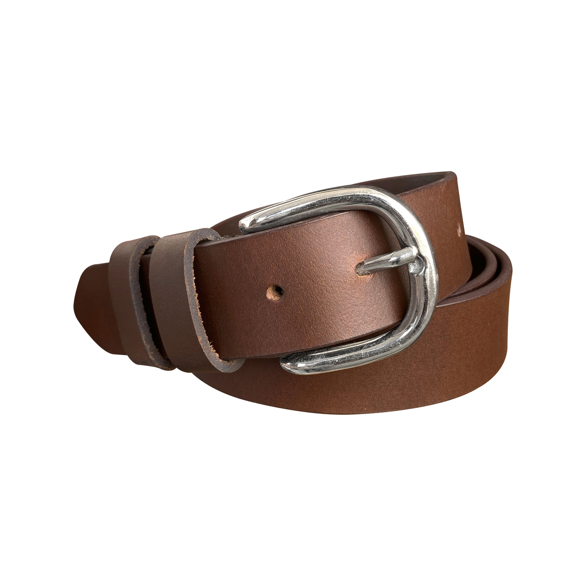Classic Leather Belt Stitched Double Keeper 33mm  –  BOP1.5L(N)
