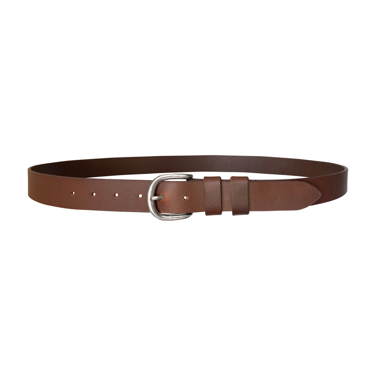 Classic Leather Belt Stitched Double Keeper 33mm  –  BOP1.5L(N)