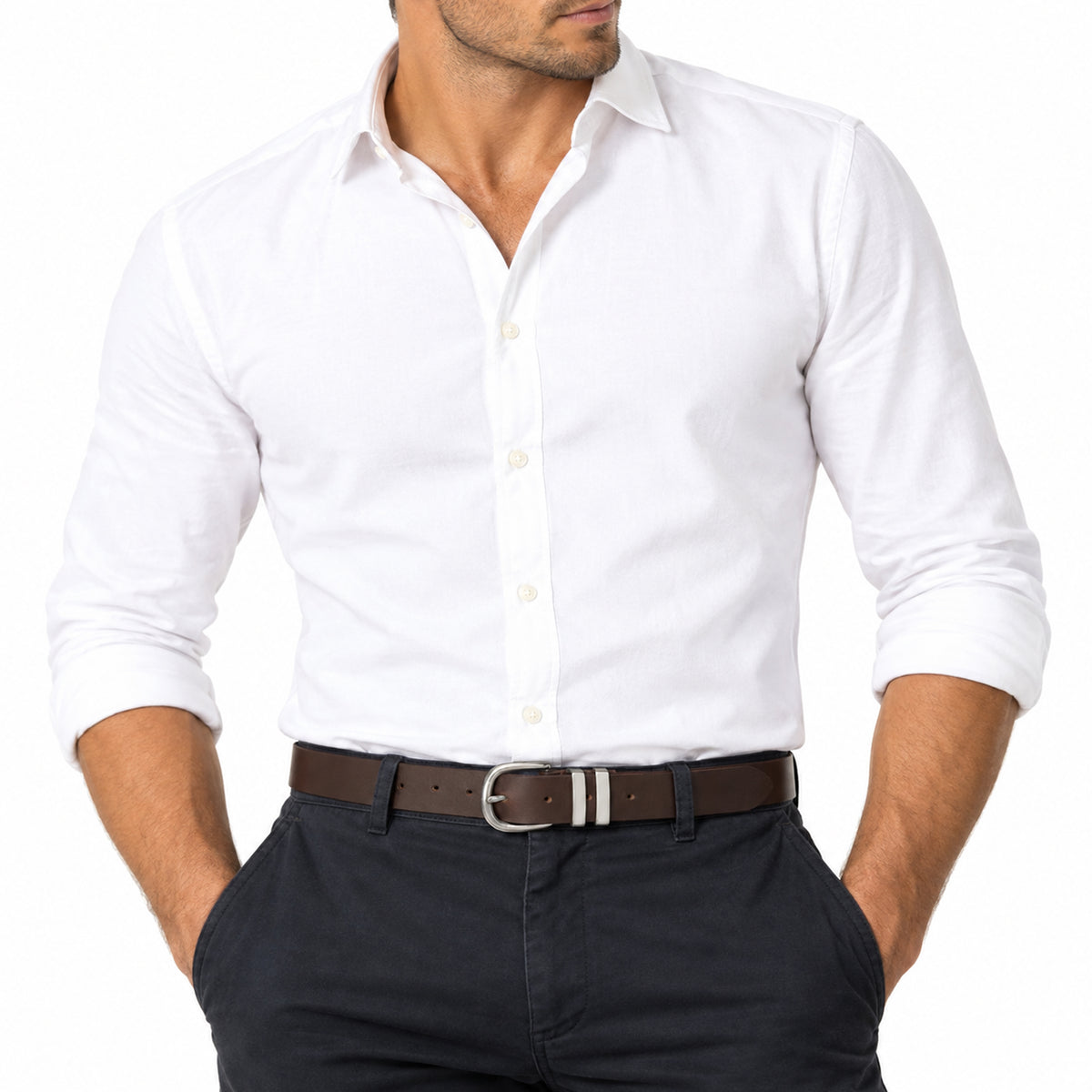 Men’s 33mm Leather Belt 33mm  – BOP1.5M(N)