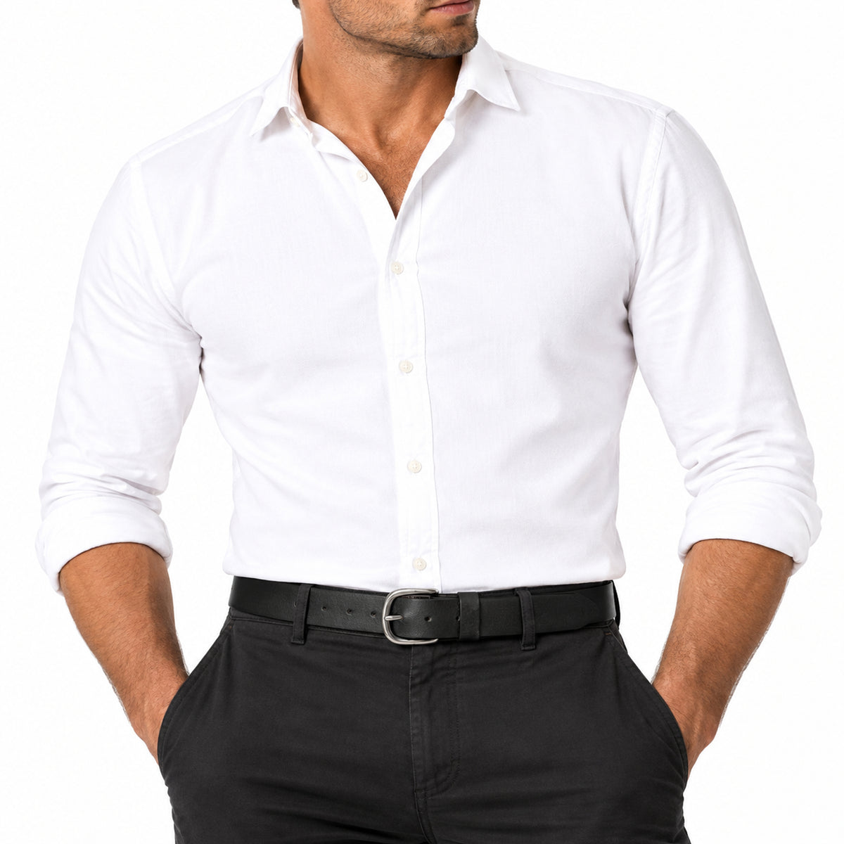 Men’s 33mm Leather Belt with Replaceable Buckle – BOP1.5R(N)