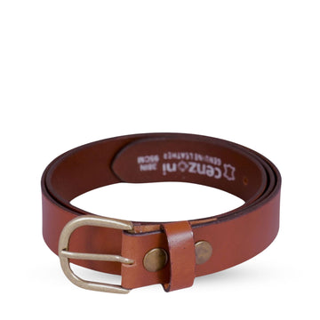 Tan Replaceable Buckle Belt. 33mm width – BOP1.5R(N)