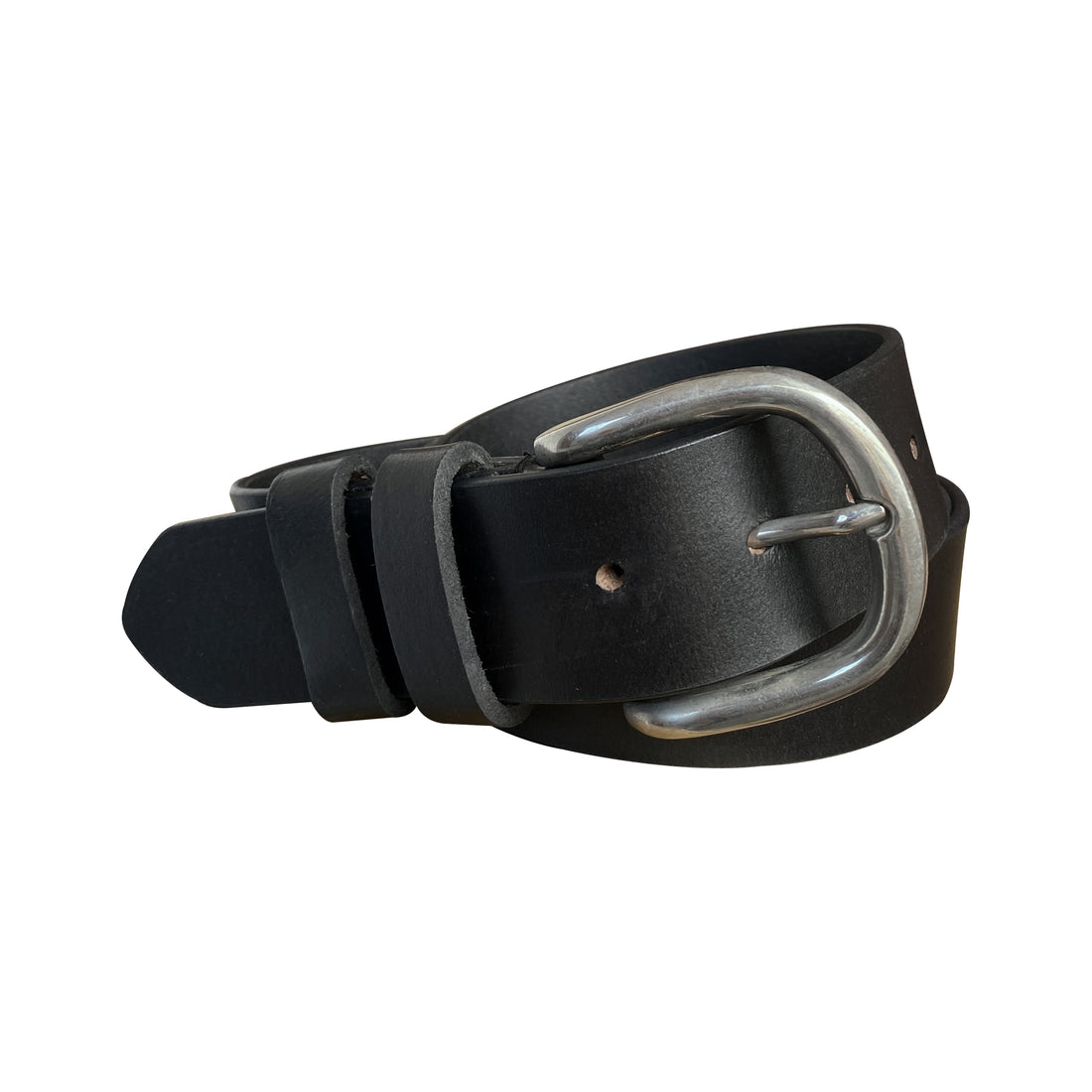 Classic Leather Belt Stitched Double Keeper 38mm - BOP1.75L(N)