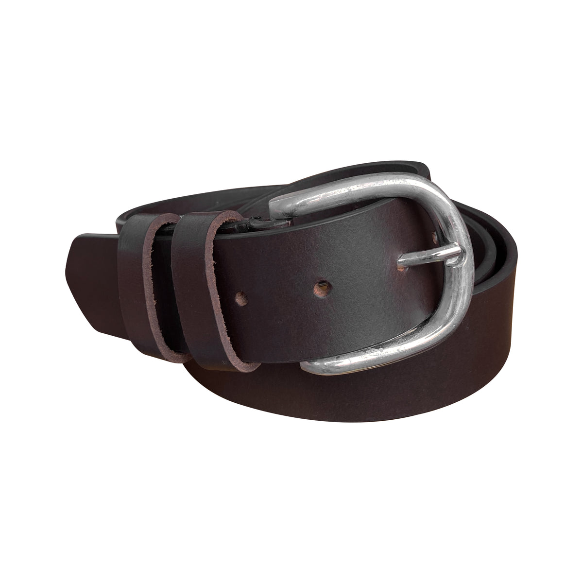 Classic Leather Belt Stitched Double Keeper 38mm - BOP1.75L(N)