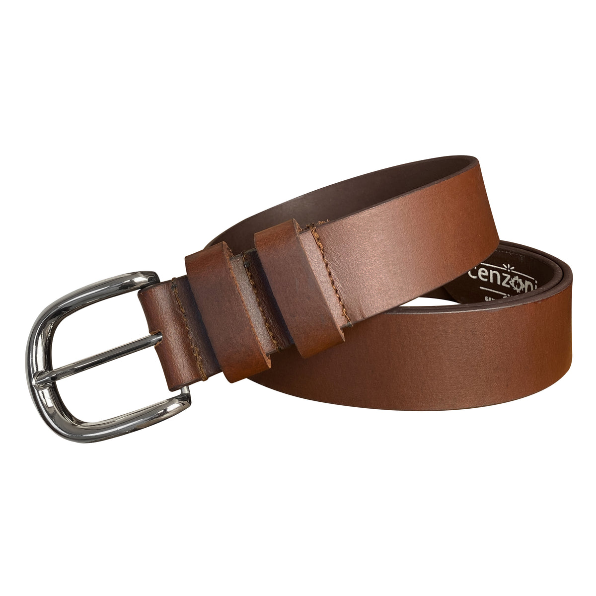 Classic Leather Belt Stitched Double Keeper 38mm - BOP1.75L(N)