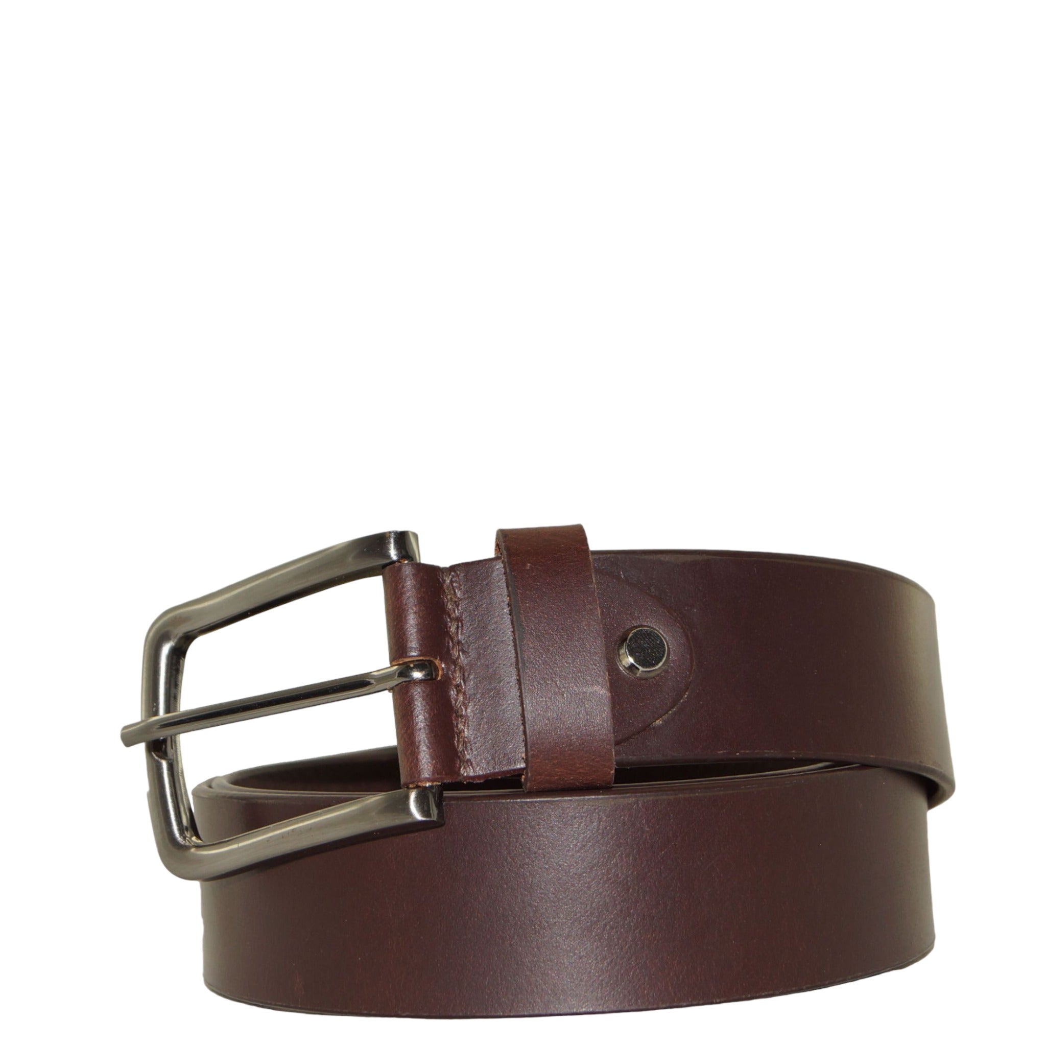 Brown Scew Leather Belt 1.75" wide