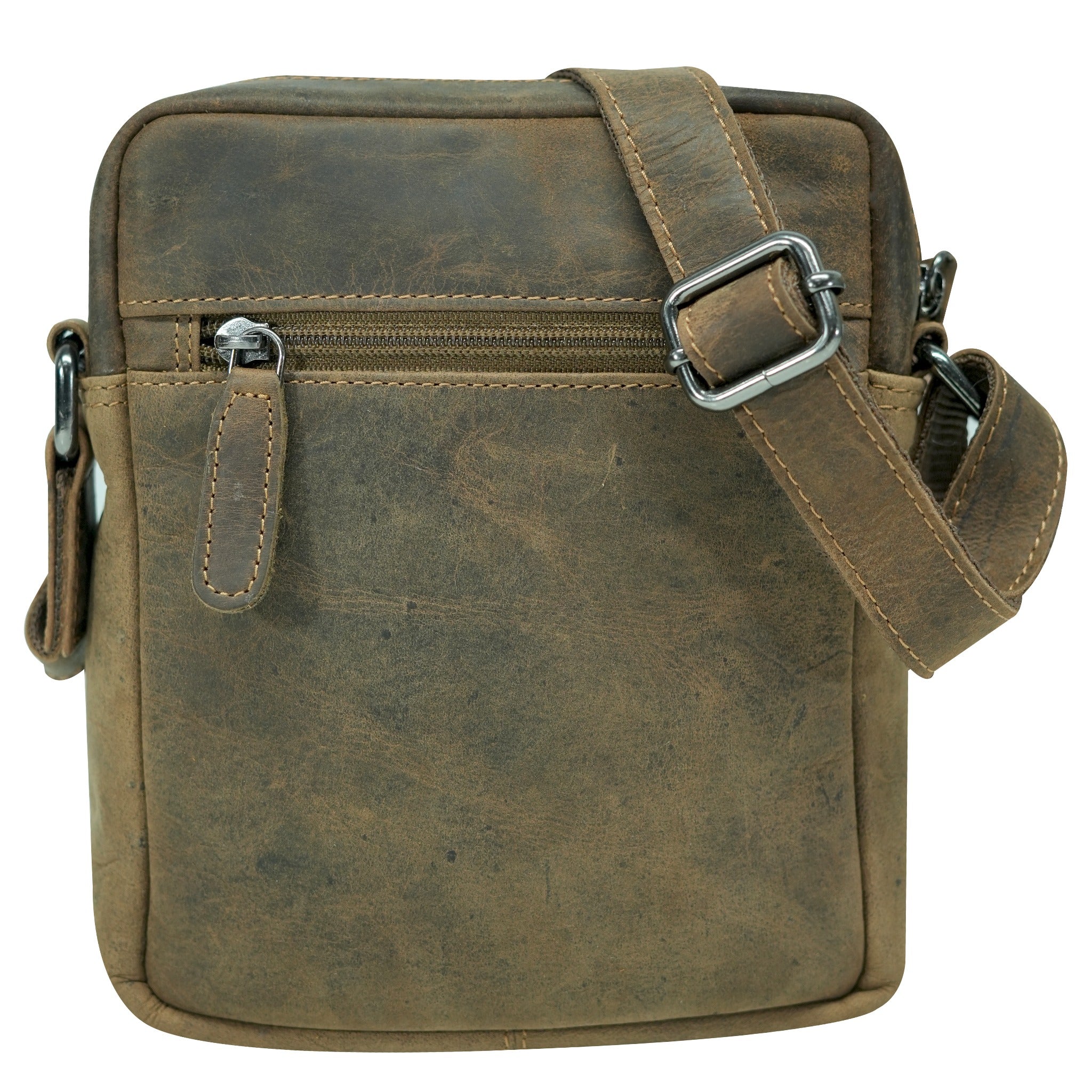 Multi-Zip Leather Crossbody Bag – GWBX102