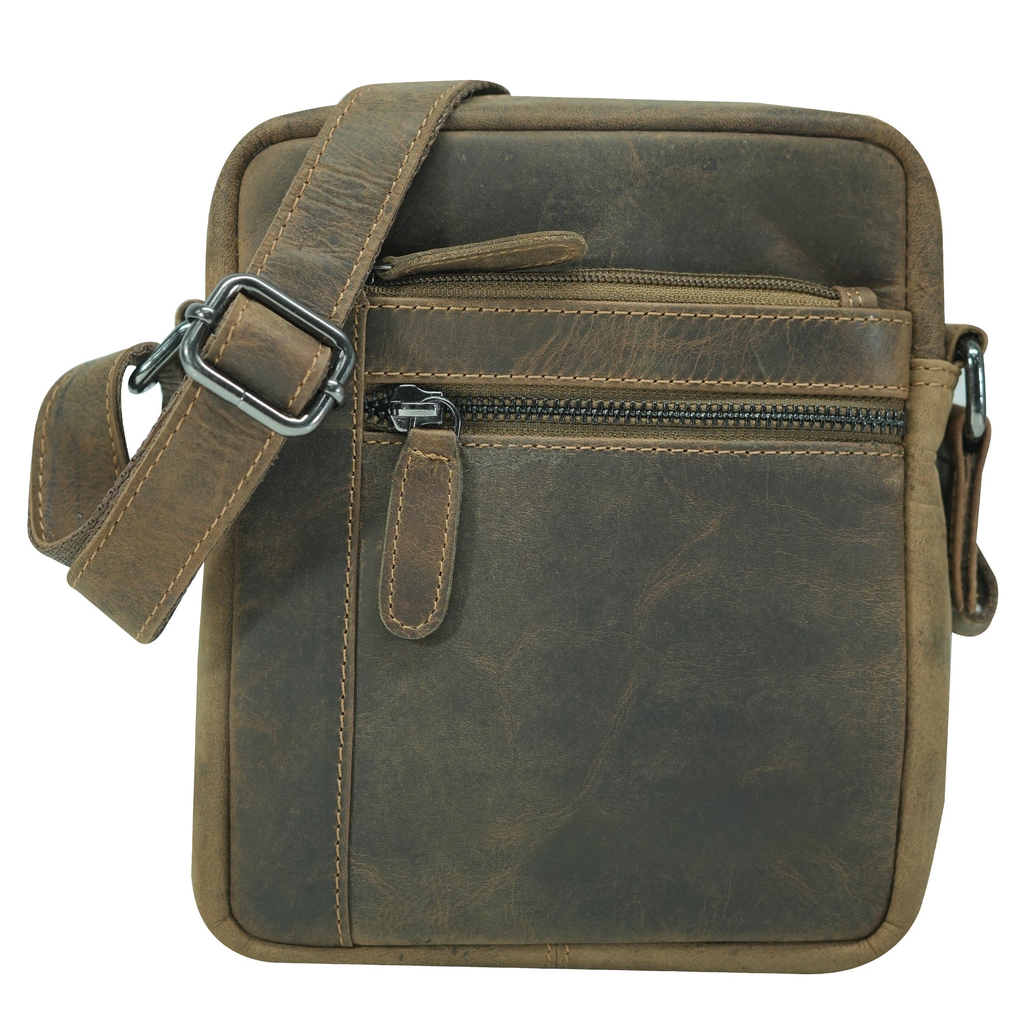 Multi-Zip Leather Crossbody Bag – GWBX102