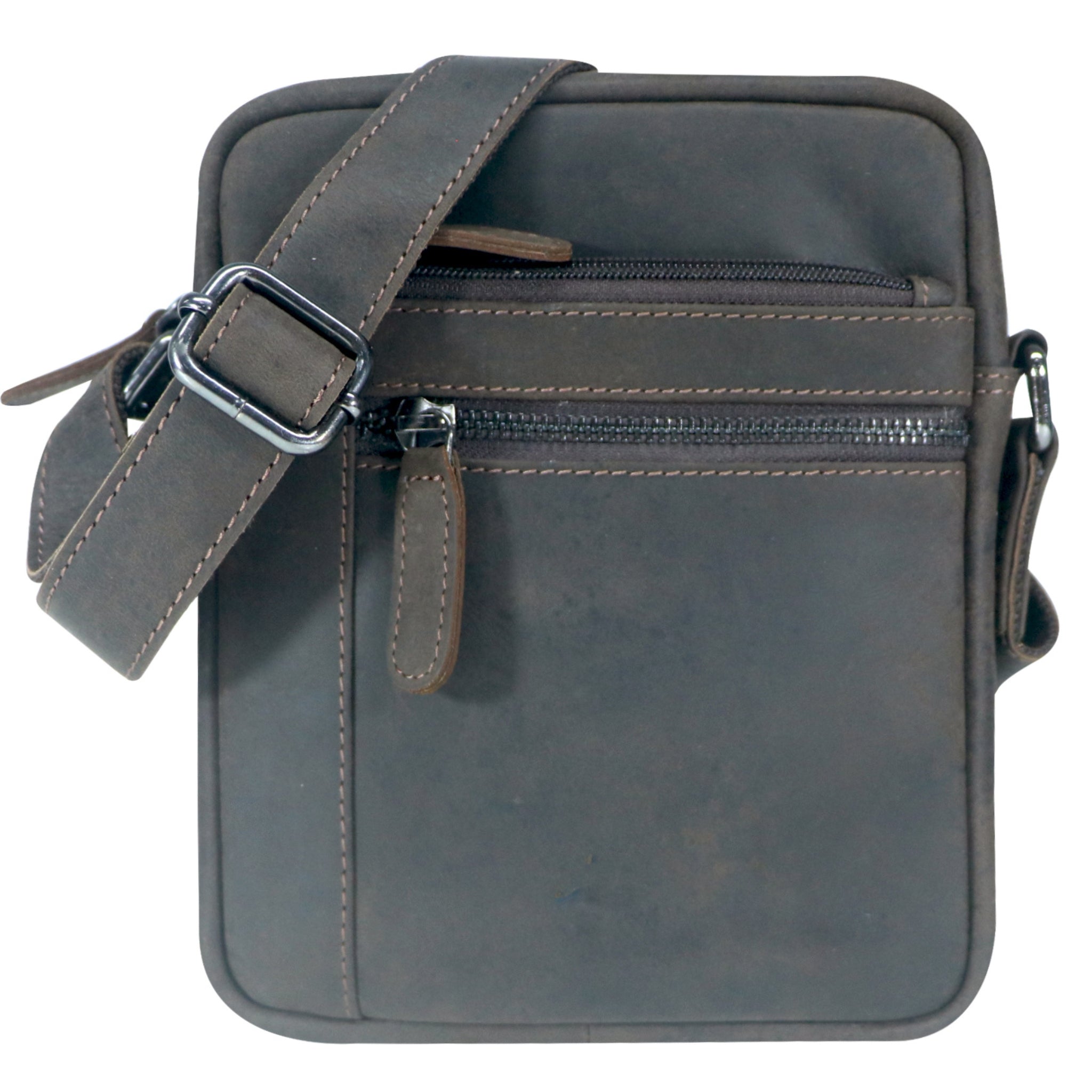 Multi-Zip Leather Crossbody Bag – GWBX102