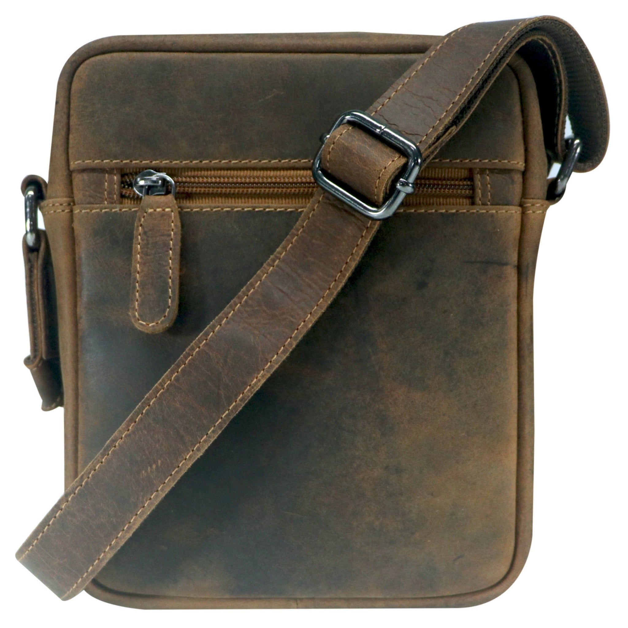 Multi-Zip Leather Crossbody Bag – GWBX102