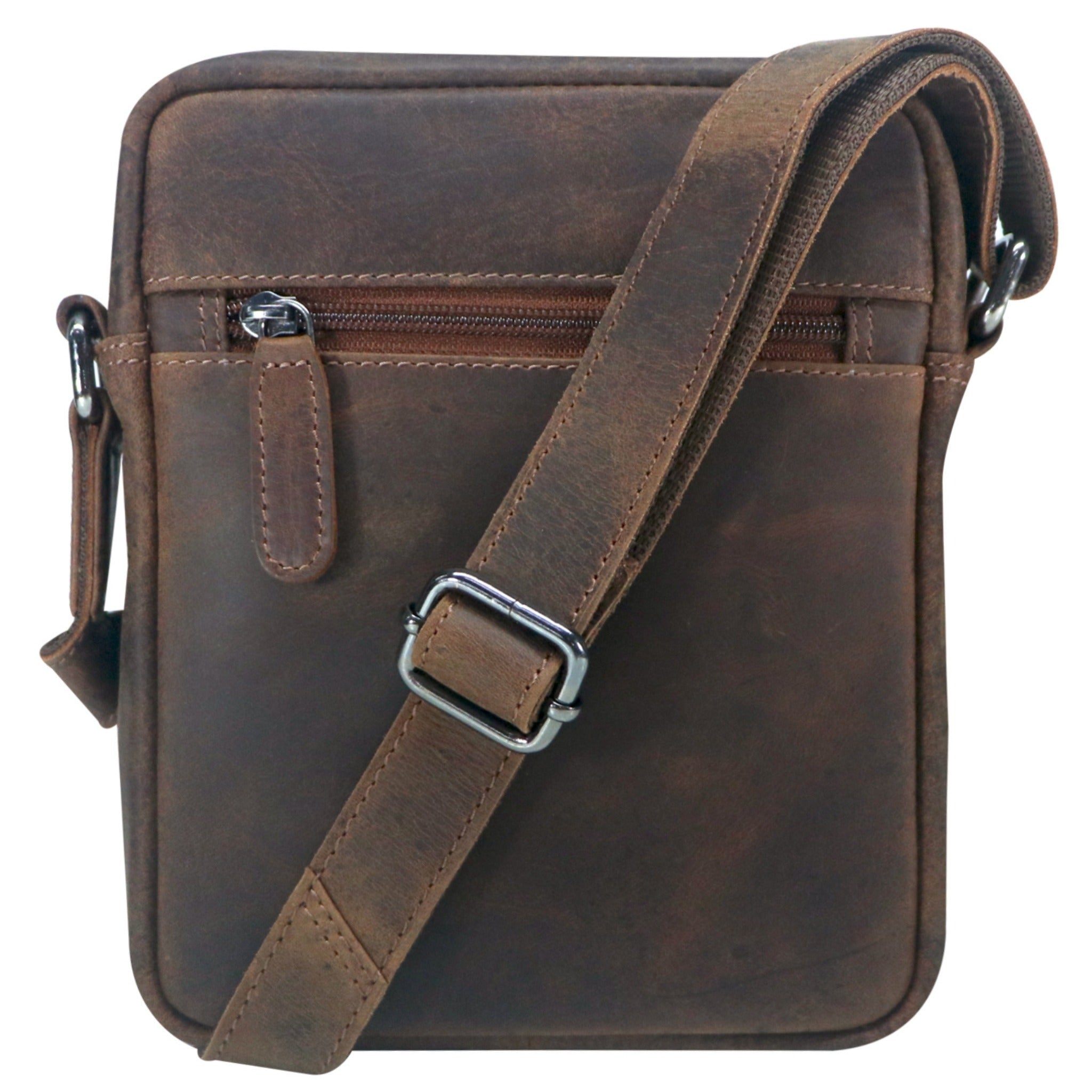 Multi-Zip Leather Crossbody Bag – GWBX102