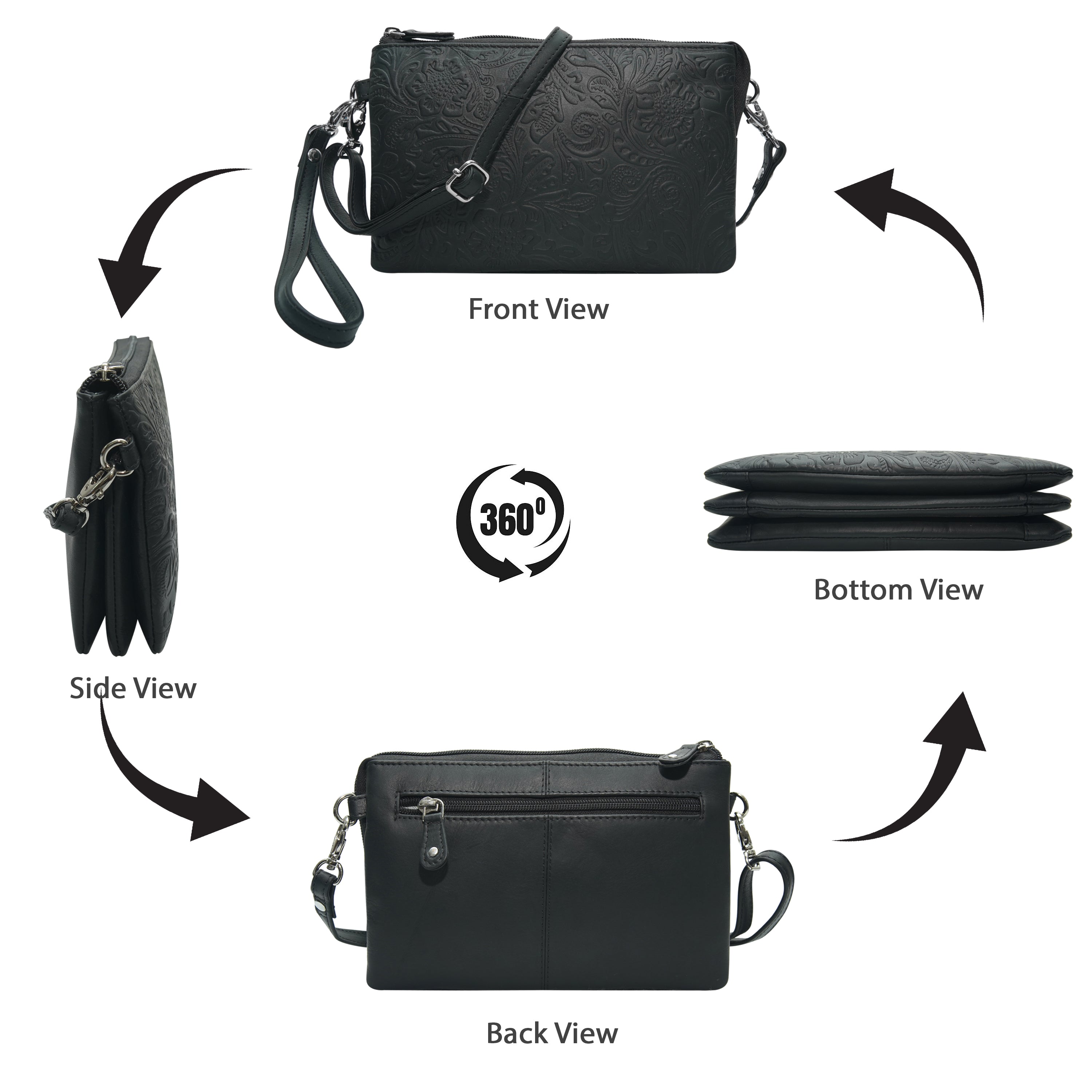 Cenzoni Fashions – Mandy Floral Small Crossbody – EOP821