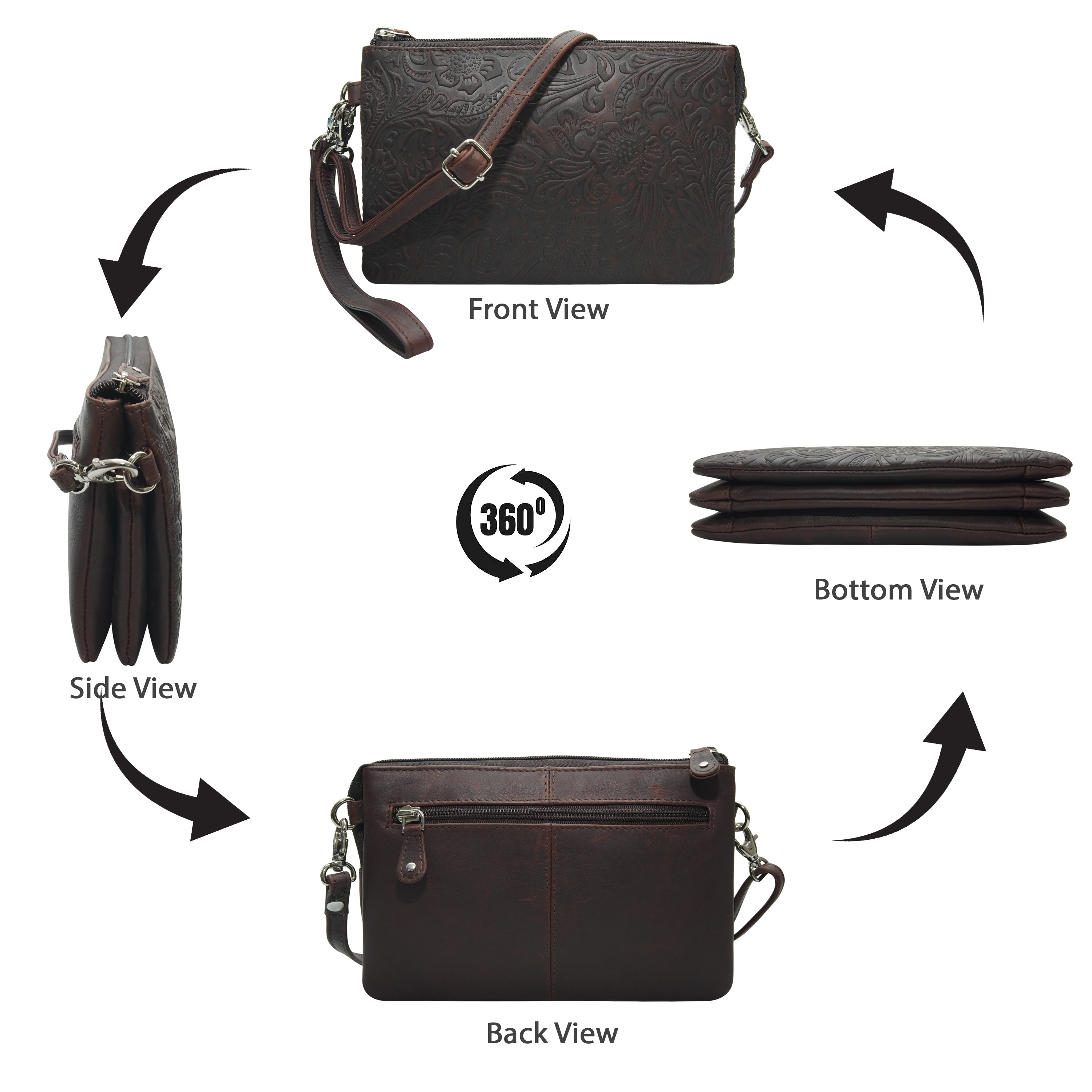 Cenzoni Fashions – Mandy Floral Small Crossbody – EOP821