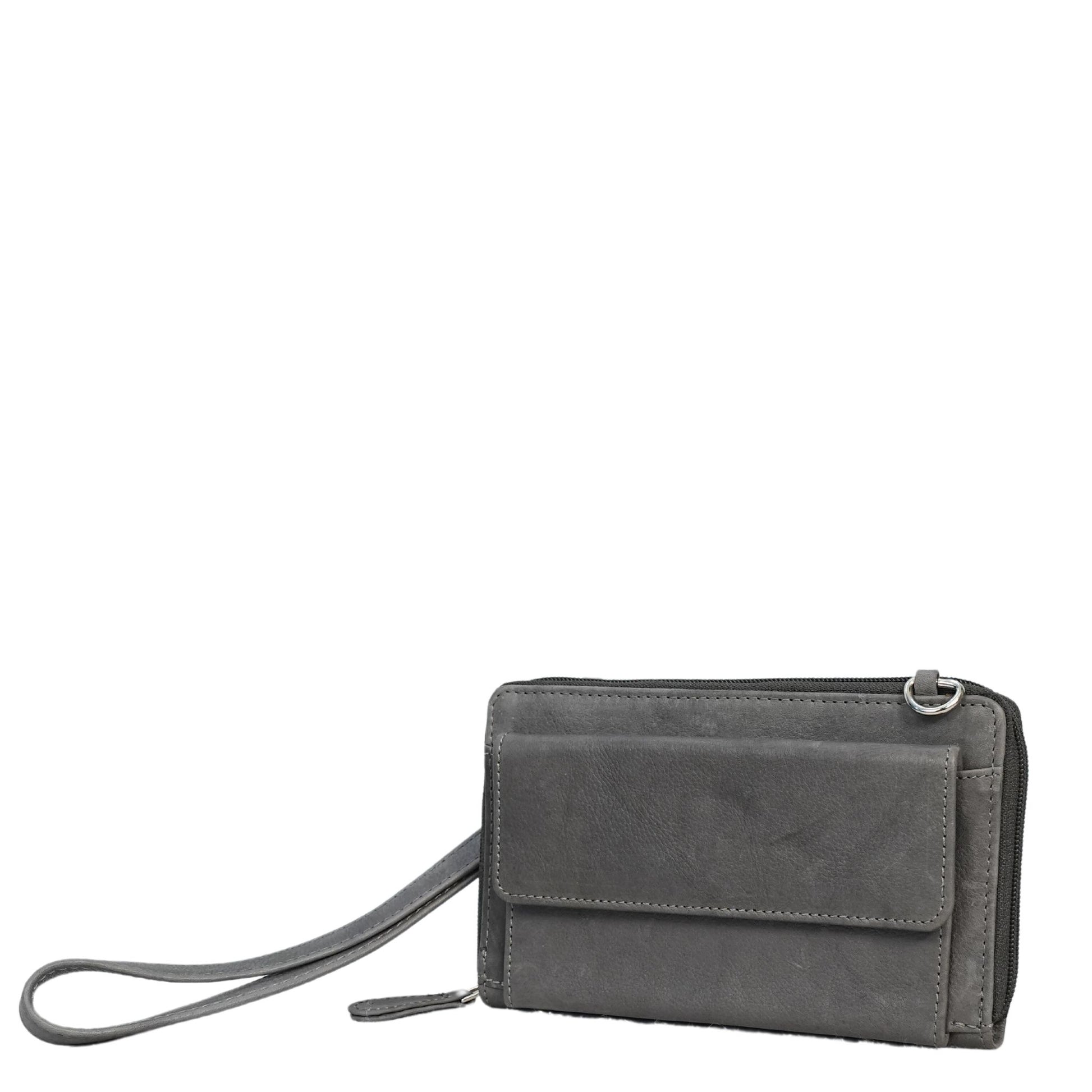 Grey small crossbody bag angle view 