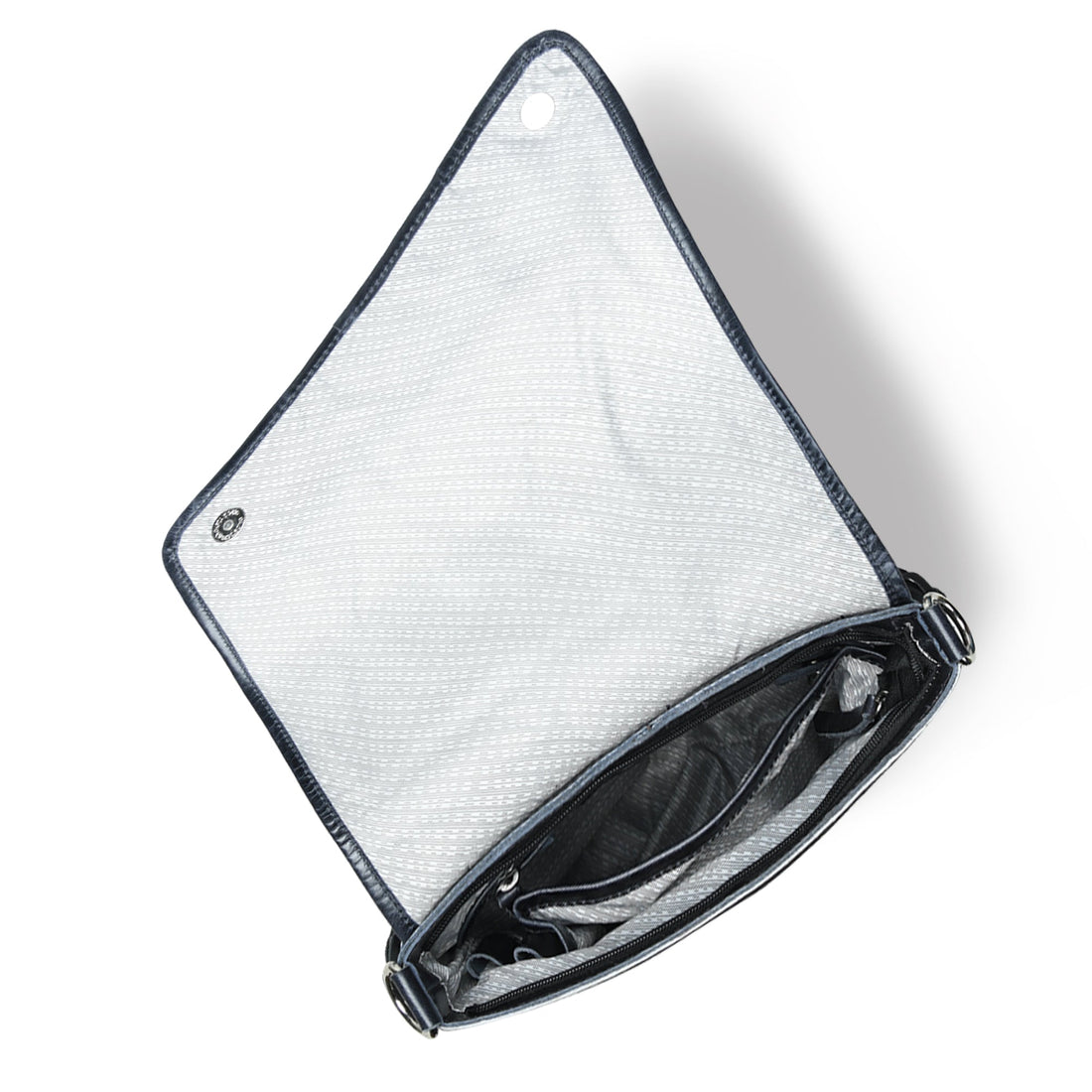 Black crossbody bag front view