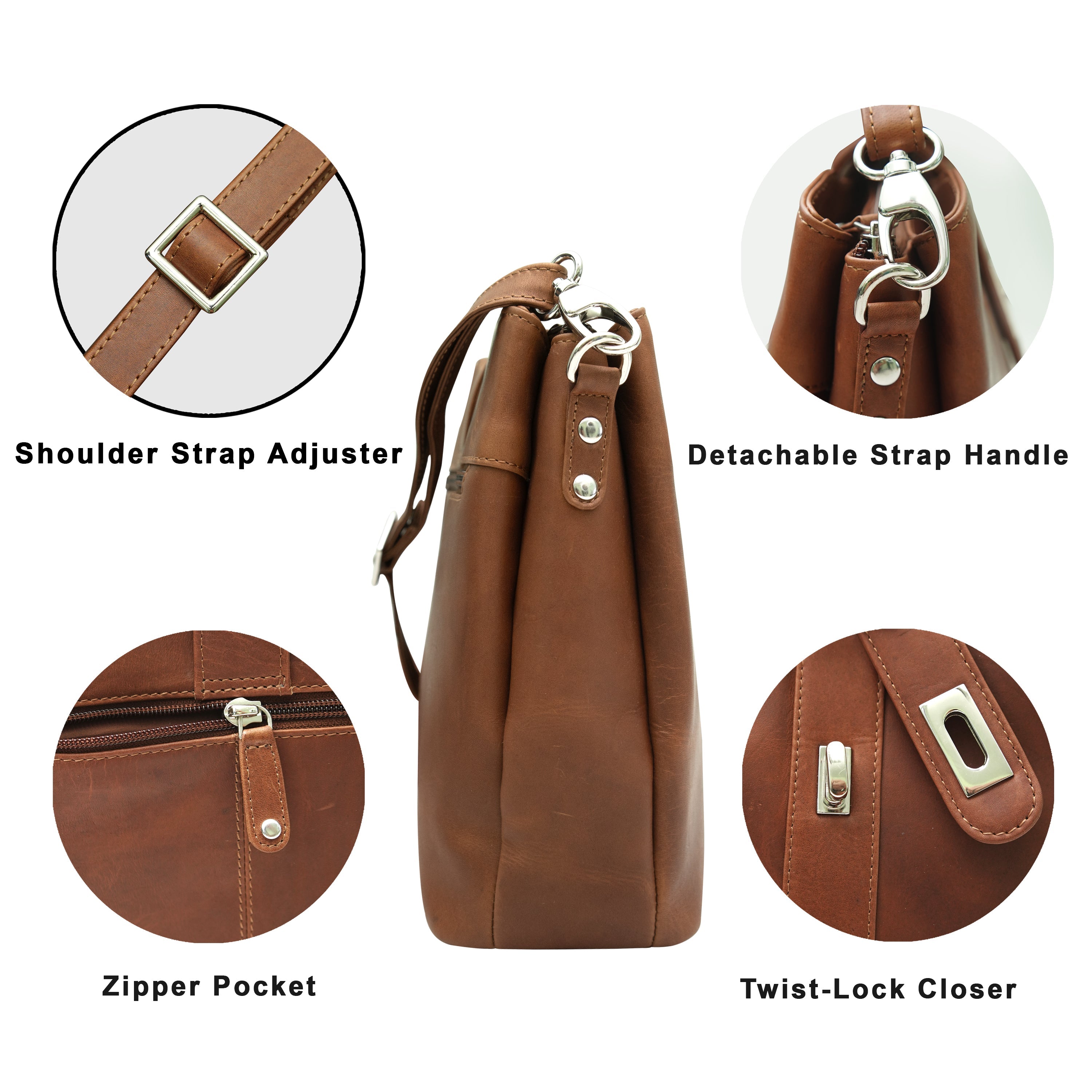 Arden Leather Crossbody Bag - OPLB45