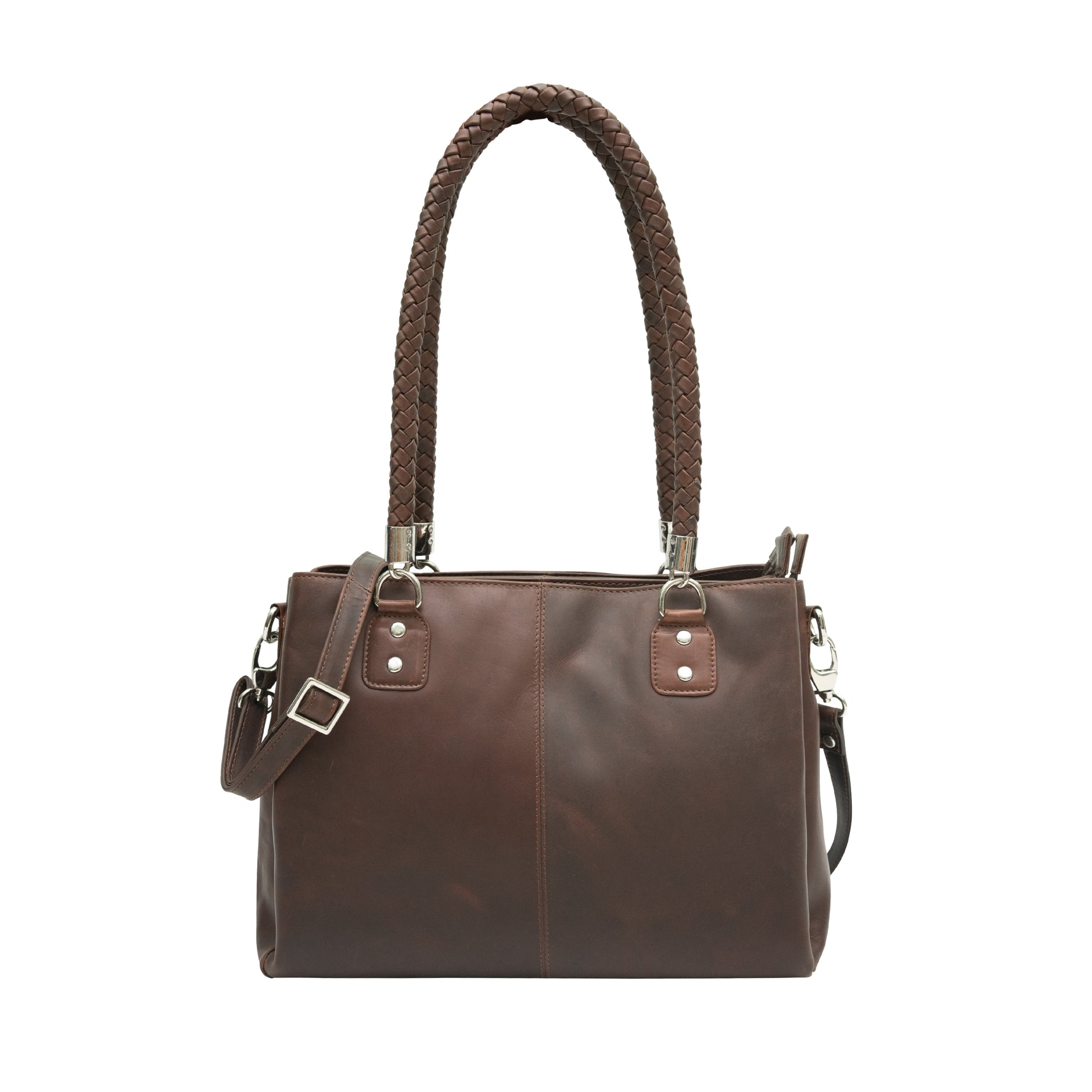 Brown Cenzoni Shoulder Bag  front view