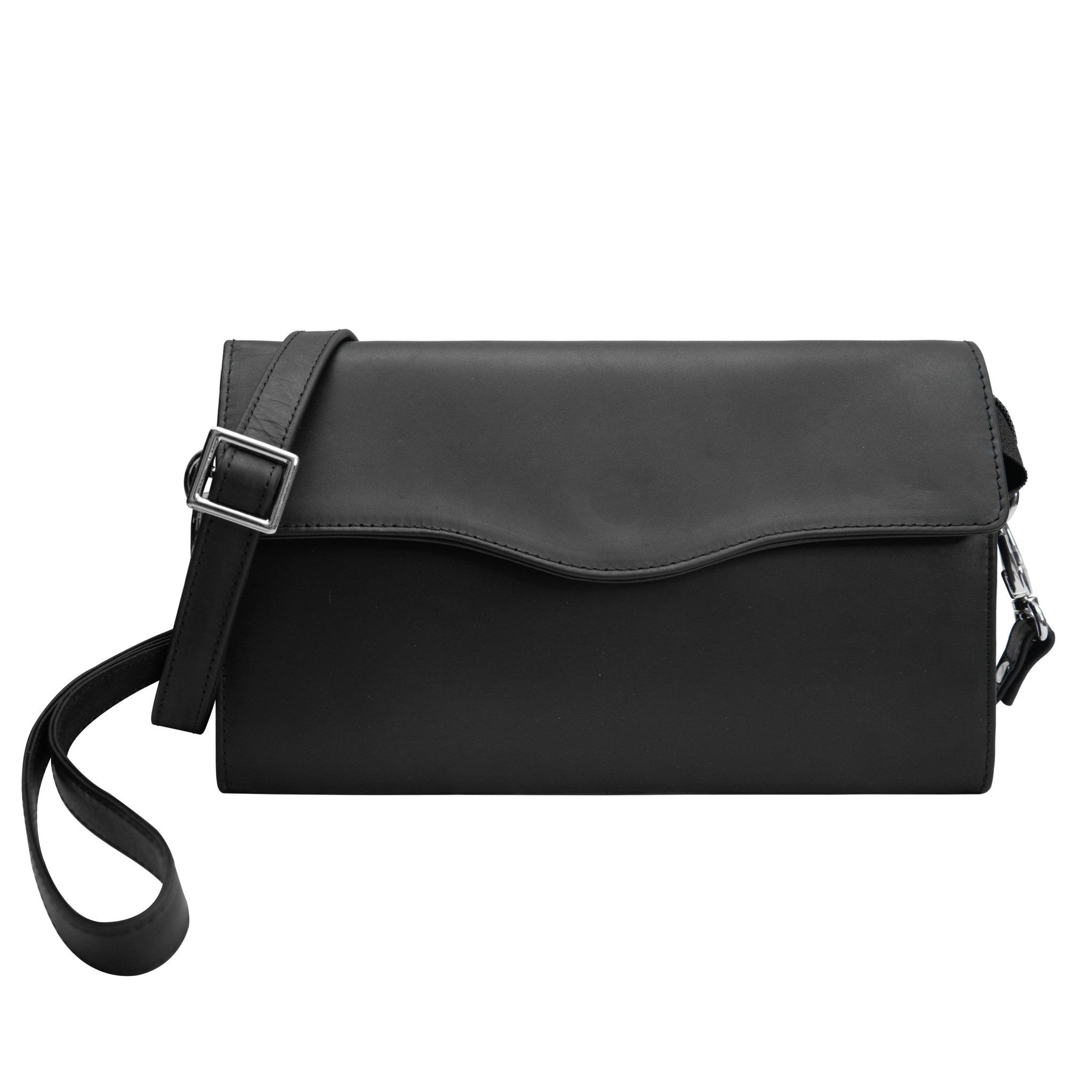 Aria Leather Crossbody Clutch - OPL04
