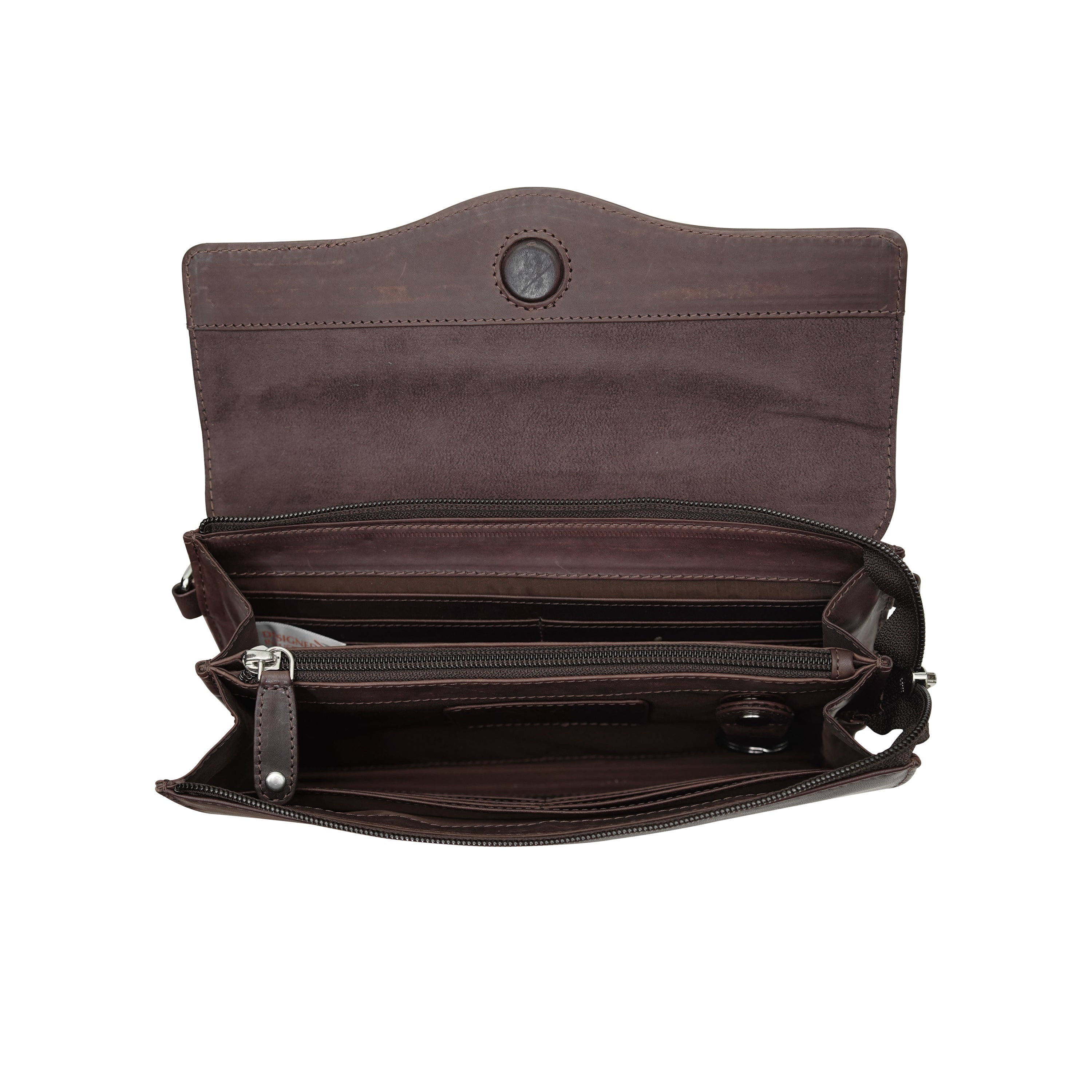 Aria Leather Crossbody Clutch - OPL04