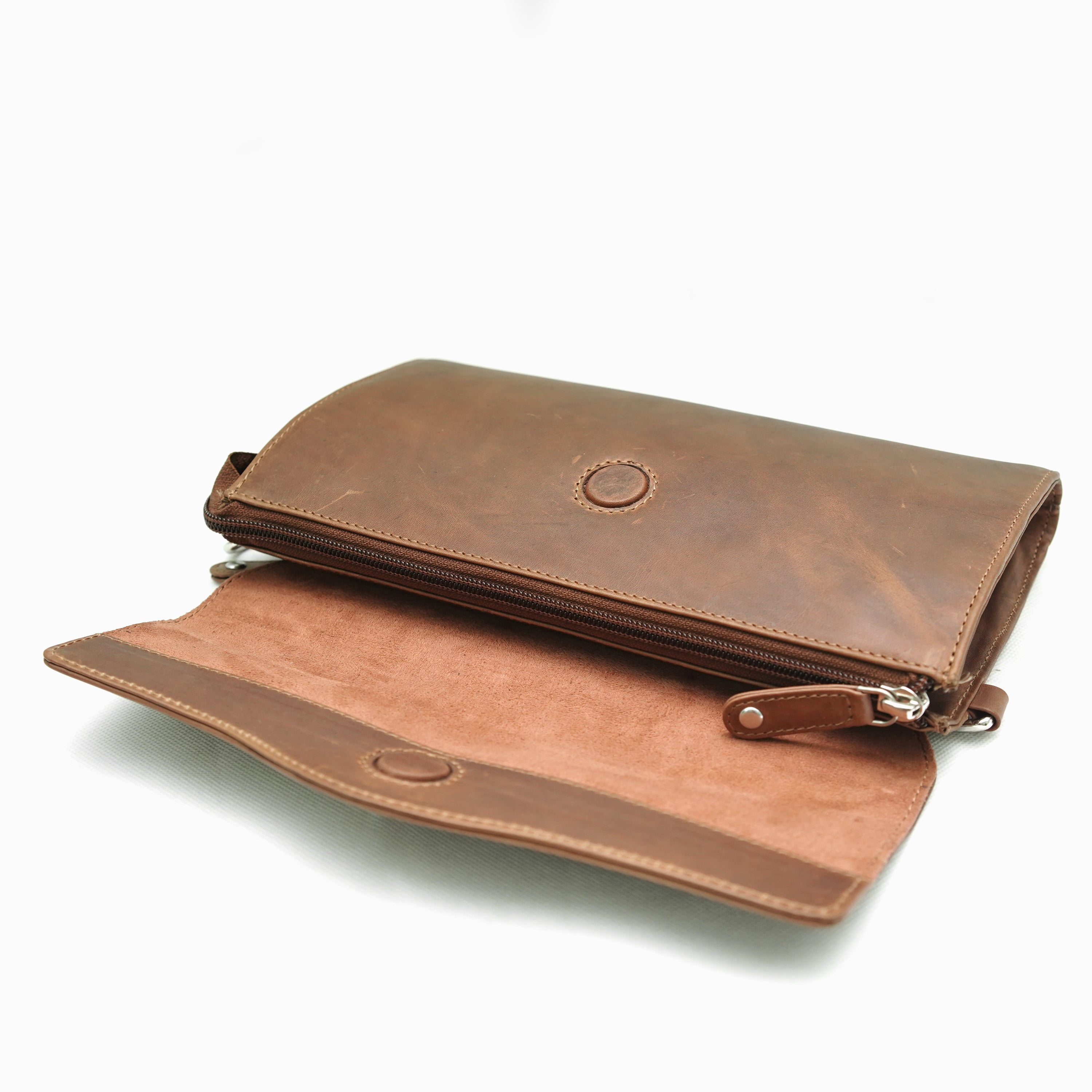 Aria Leather Crossbody Clutch - OPL04