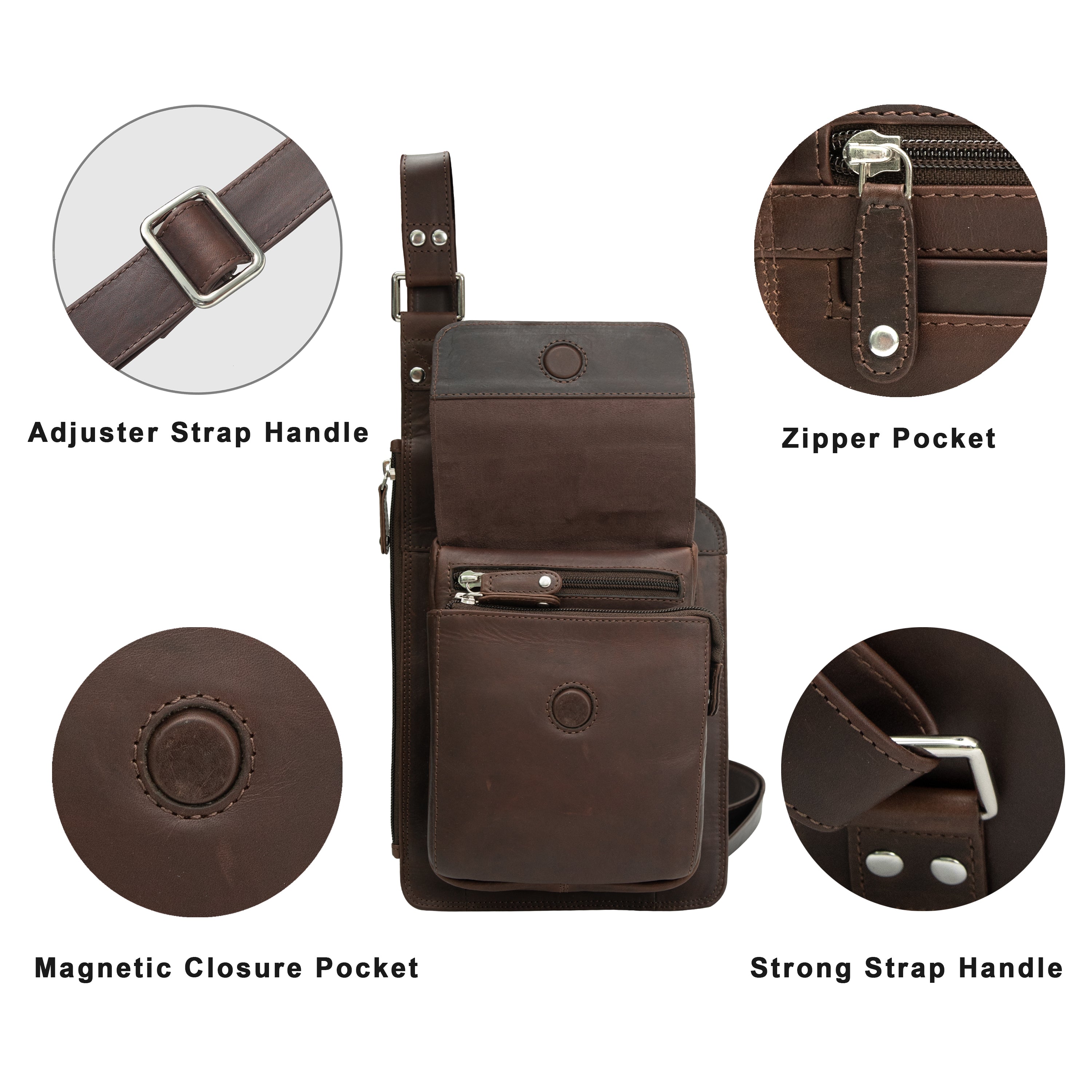 Cenzoni Fashions – Leather Sling Bag – OPL15