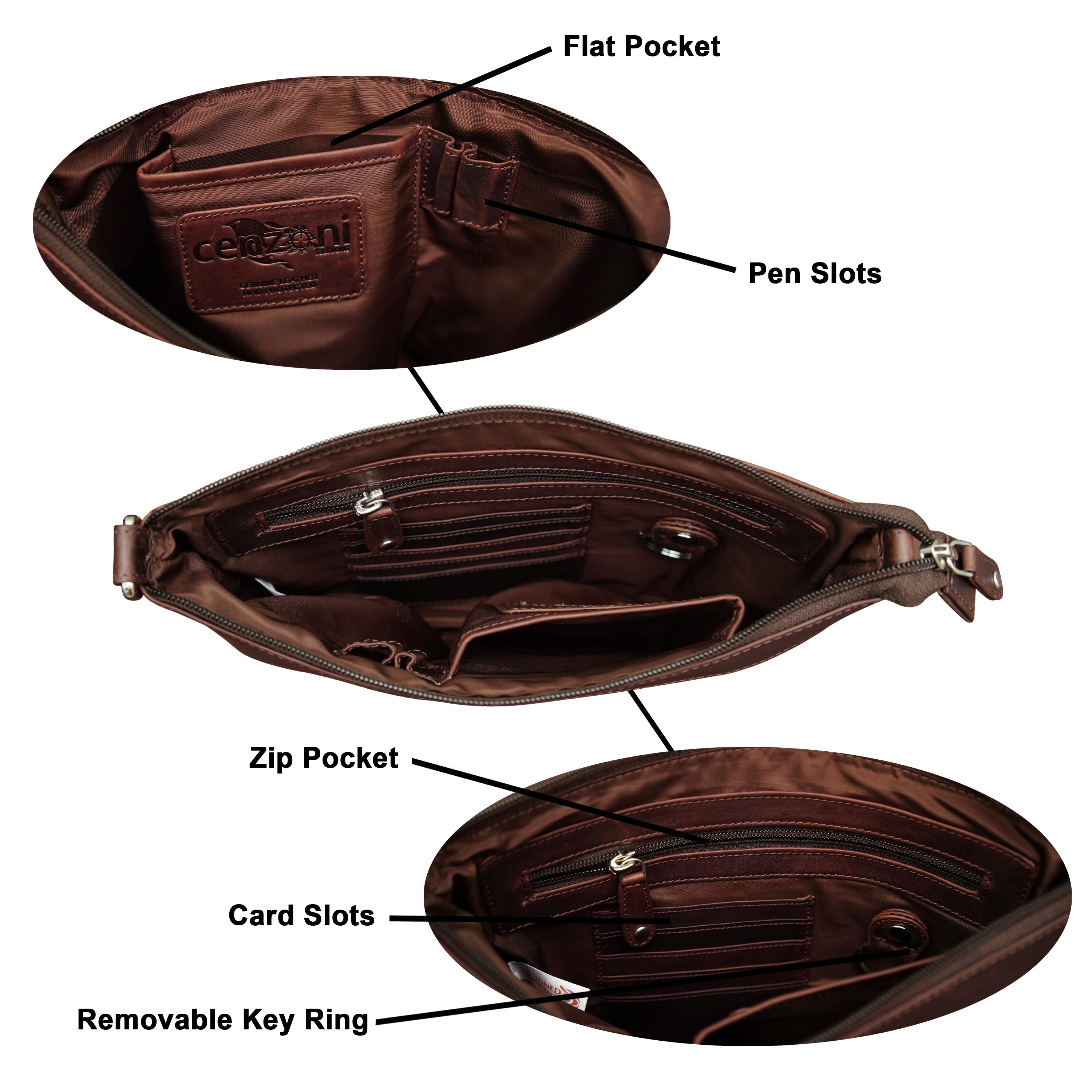 Lana Leather Medium Crossbody Bag - OPL1WB