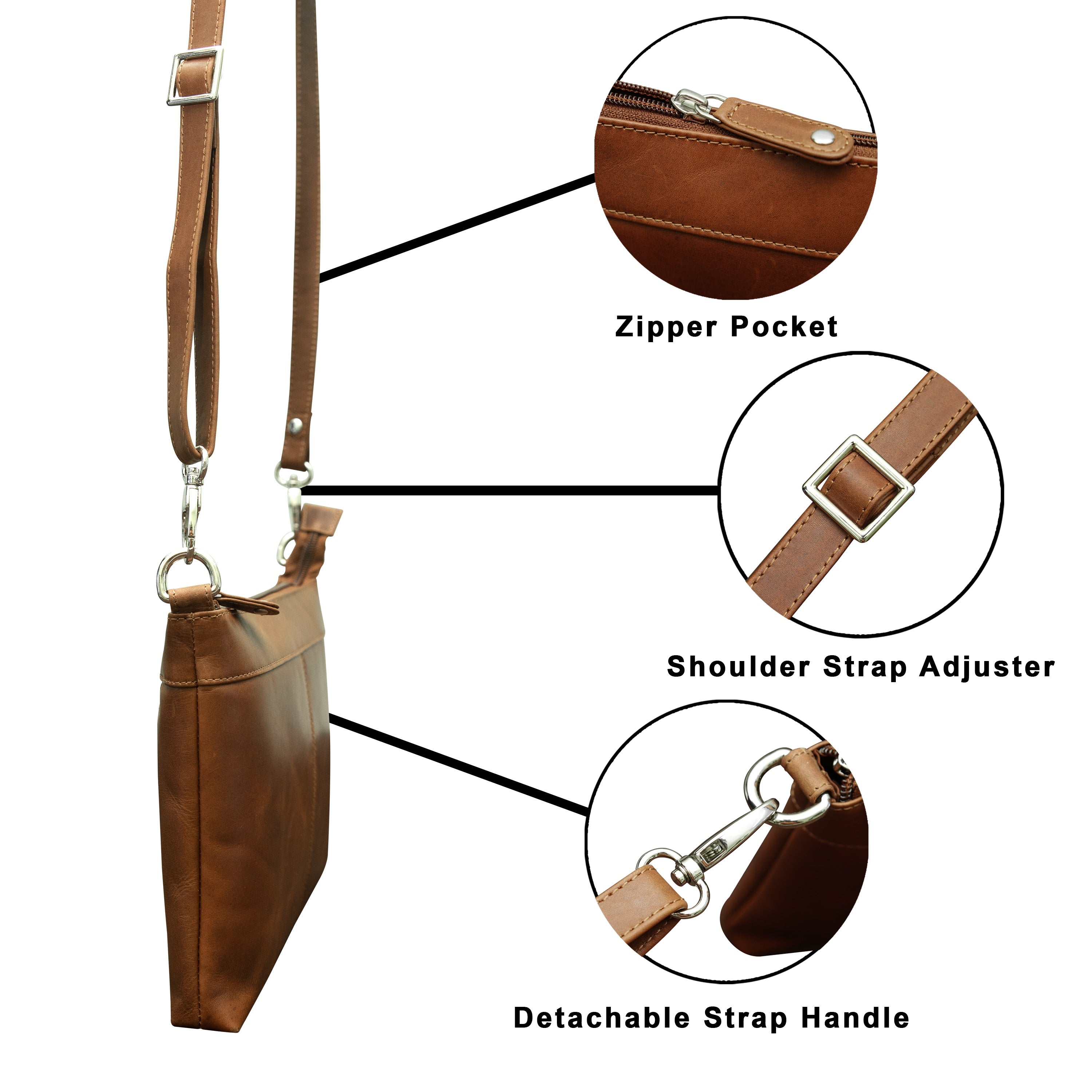 Lana Leather Medium Crossbody Bag - OPL1WB