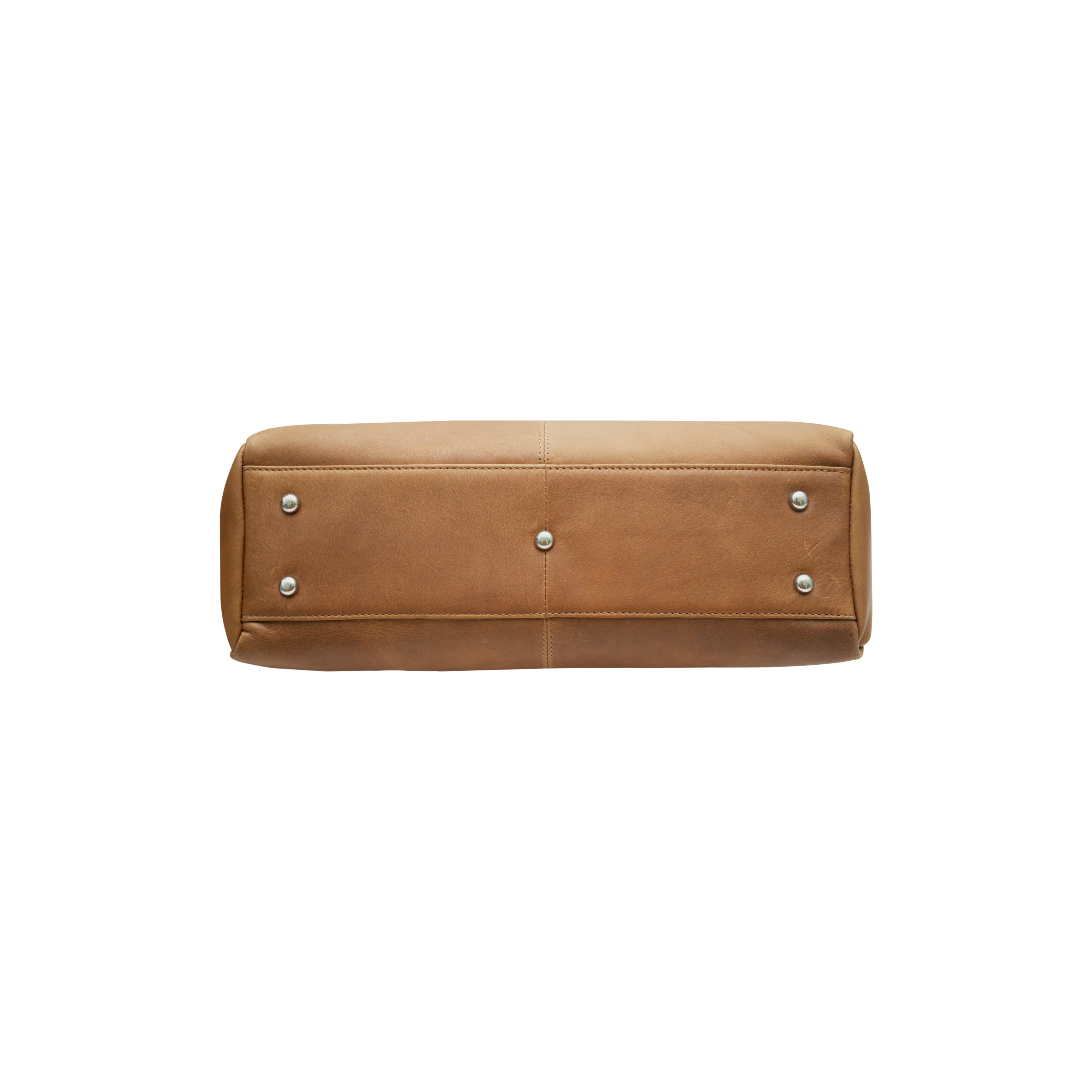 Cenzoni Tan genuine leather crossbody and shoulder bag – bottom view