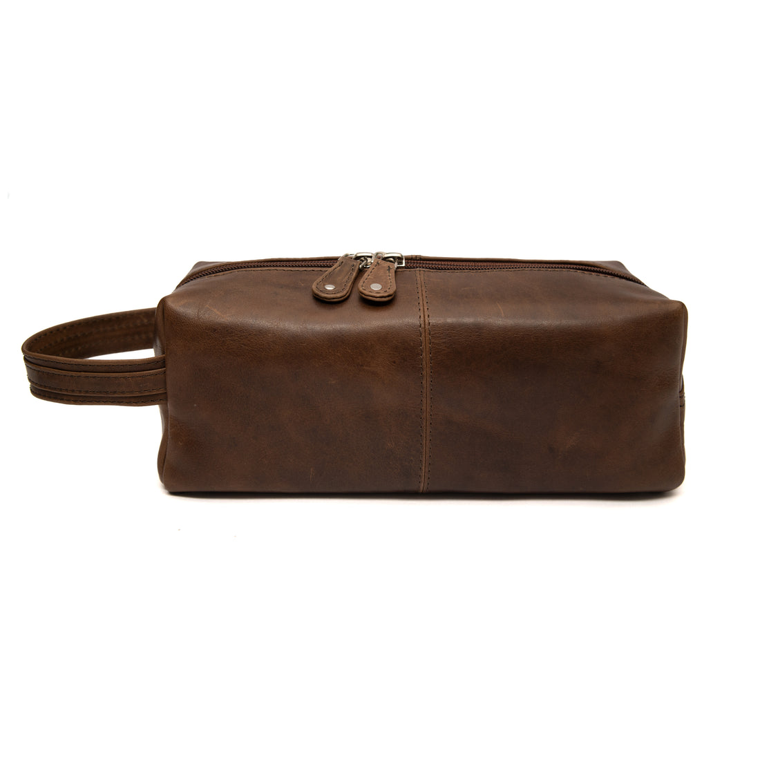 Cenzoni Fashions Brown leather toiletry bag