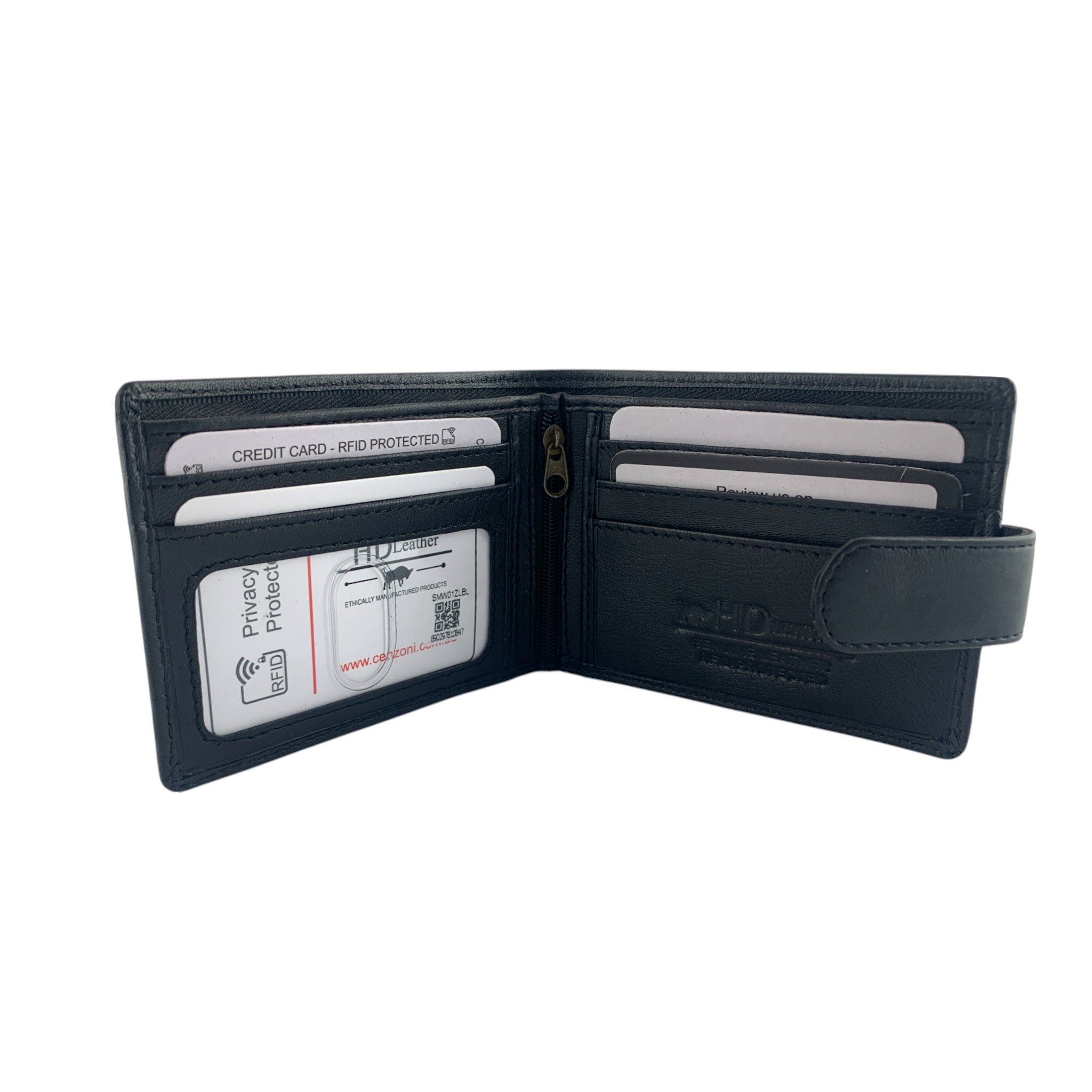 Men's Leather Tab Wallet - SMW01ZL