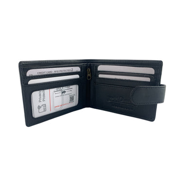Men's Leather Tab Wallet - SMW01ZL