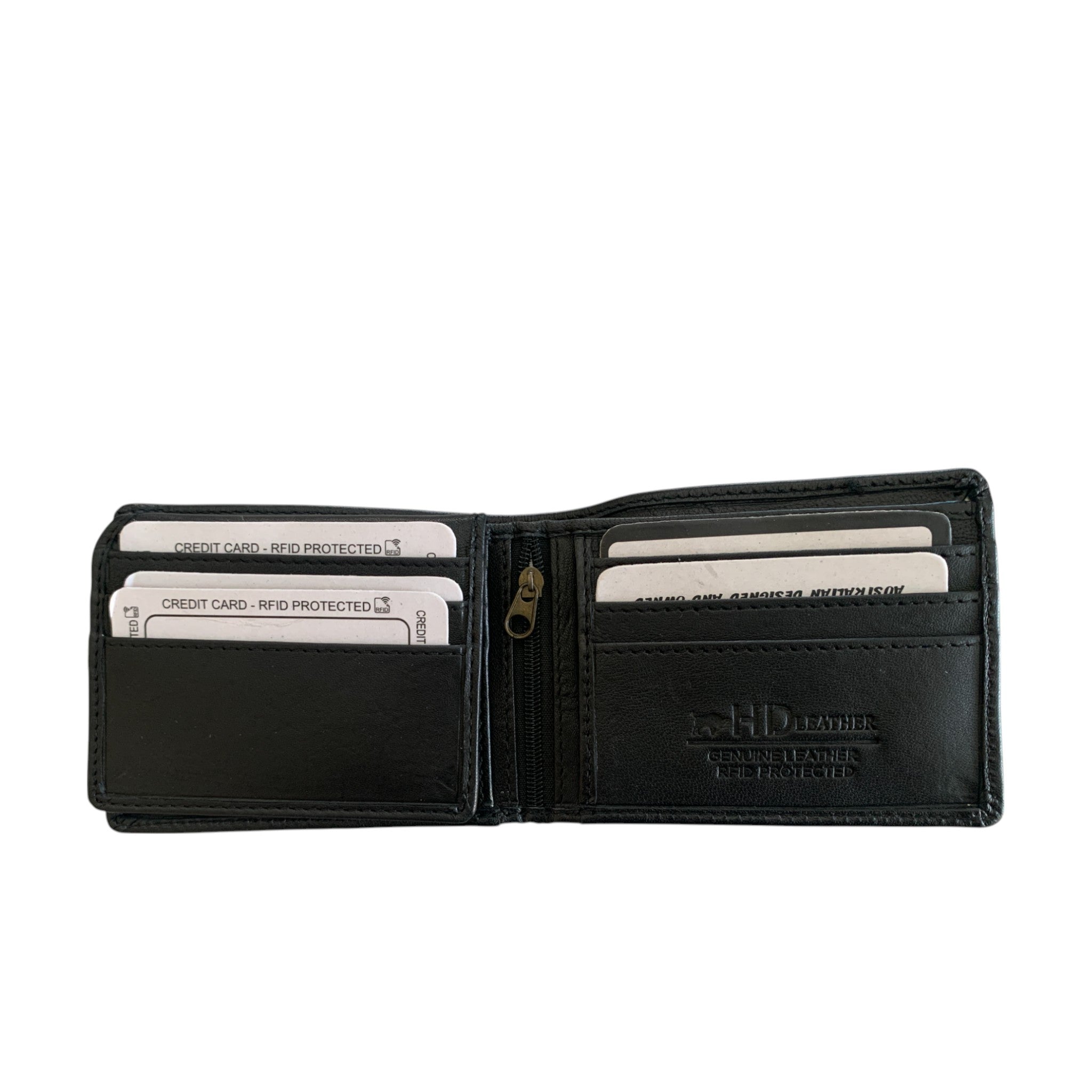 Sheepskin Men's Wallet zip note compartment - SMW02H