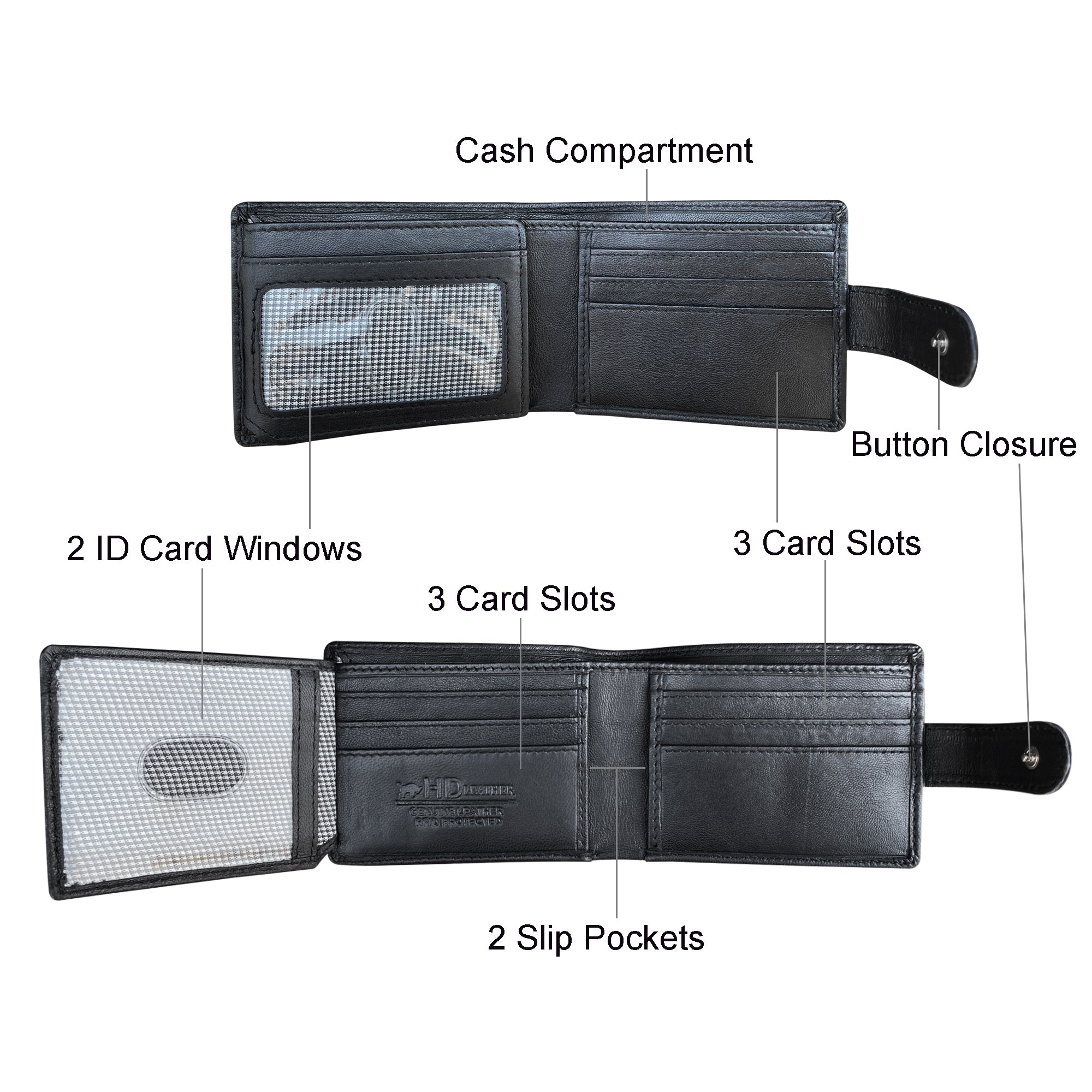 HD Leather - Men's Tab Wallet - SMW04HL
