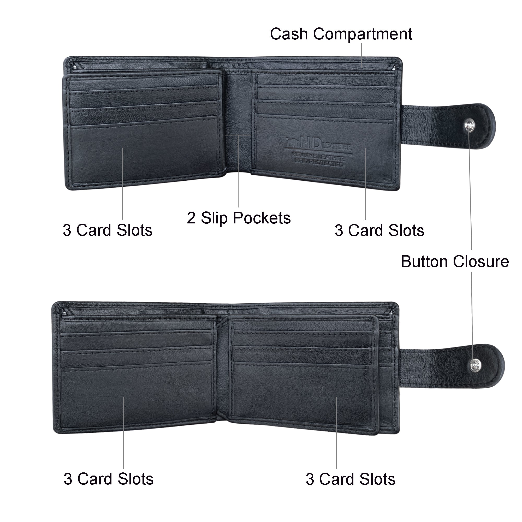 HD Leather - Men's Tab Wallet - SMW06ZL
