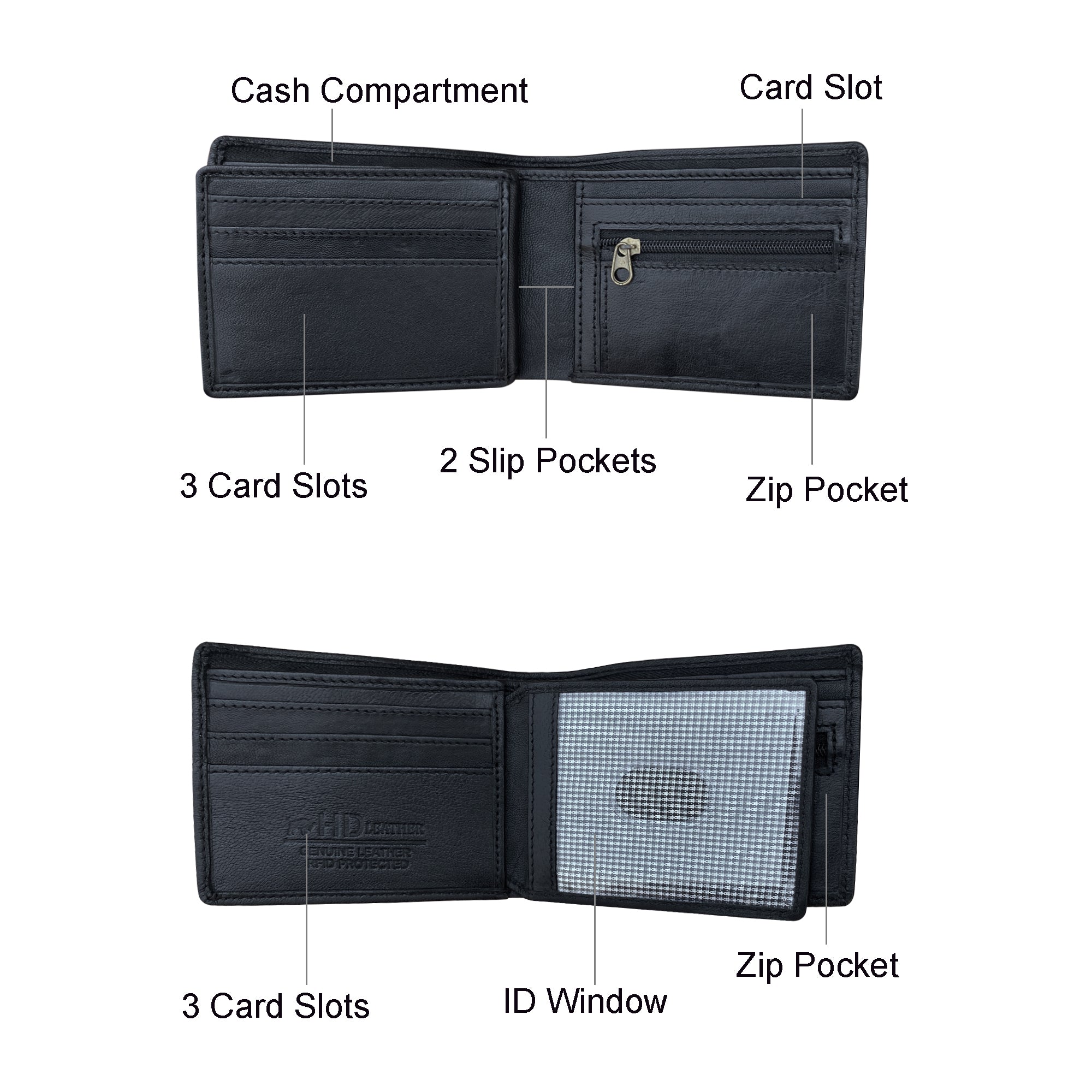HD Leather - Men's Wallet - SMW07Z