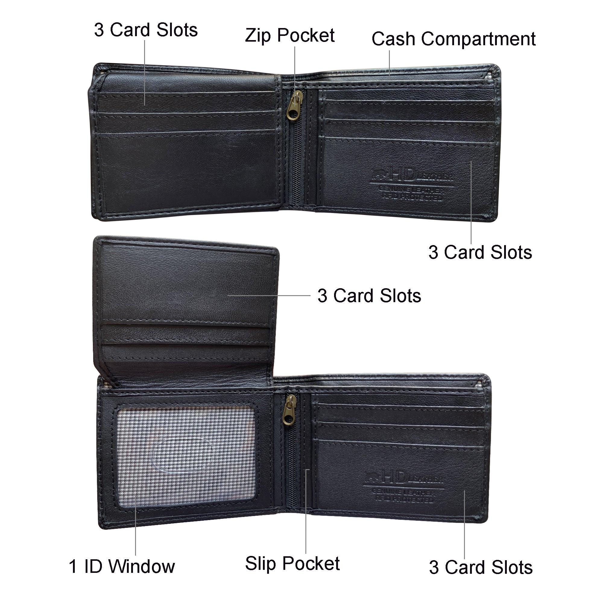 HD Leather - Men's Wallet - SMW09Z
