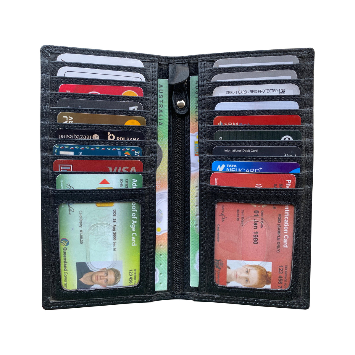 Seira Fashions - Men's Long Leather Wallet - ZGR145
