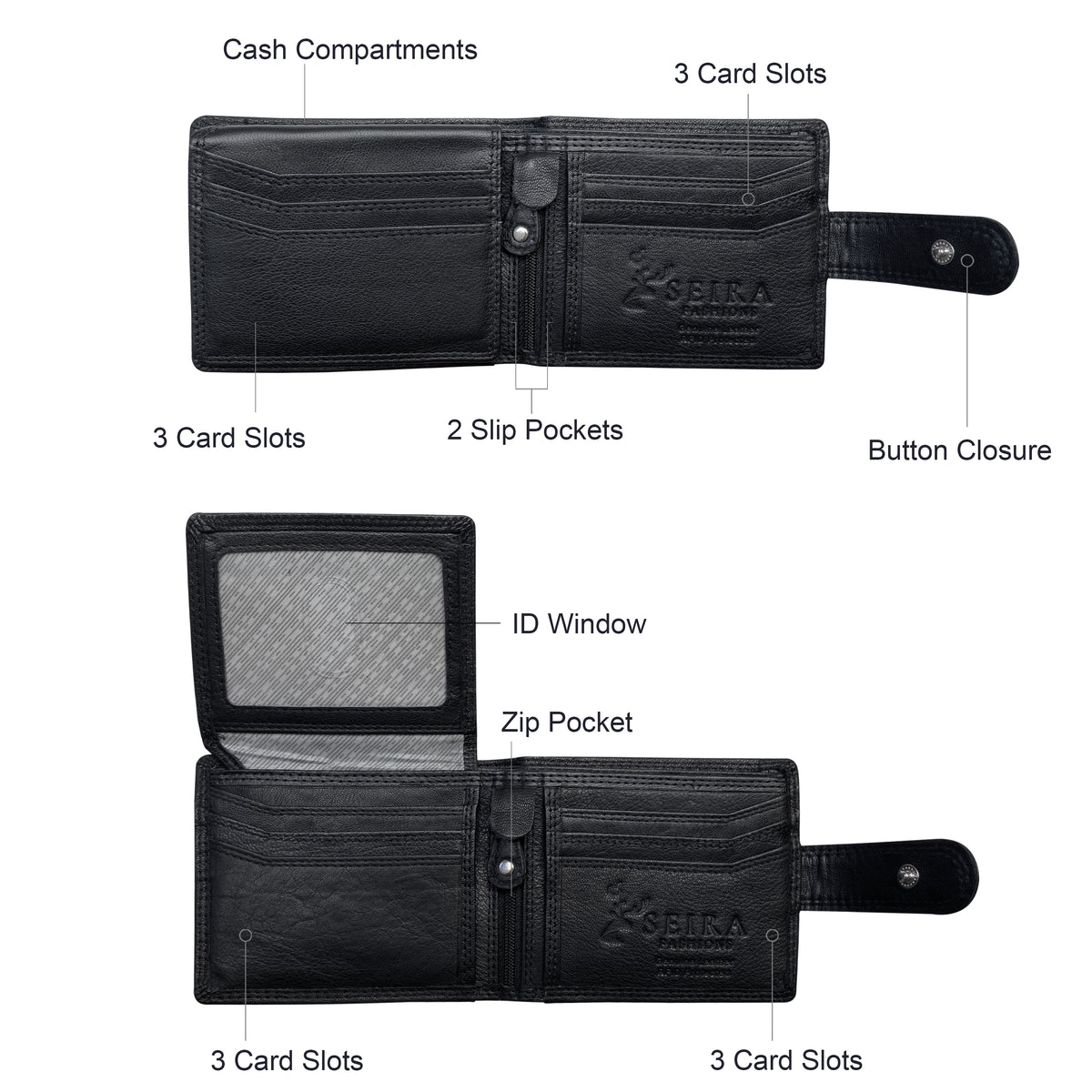 Seira Fashions - Men's Wallet - ZGR222L