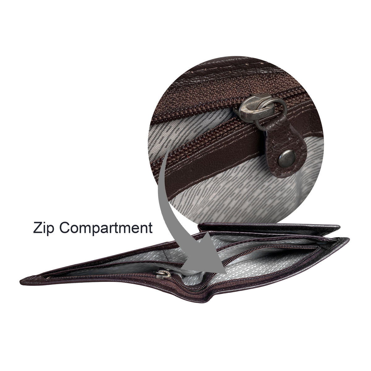 Seira Fashions Men’s Leather Bifold Wallet ZGR223